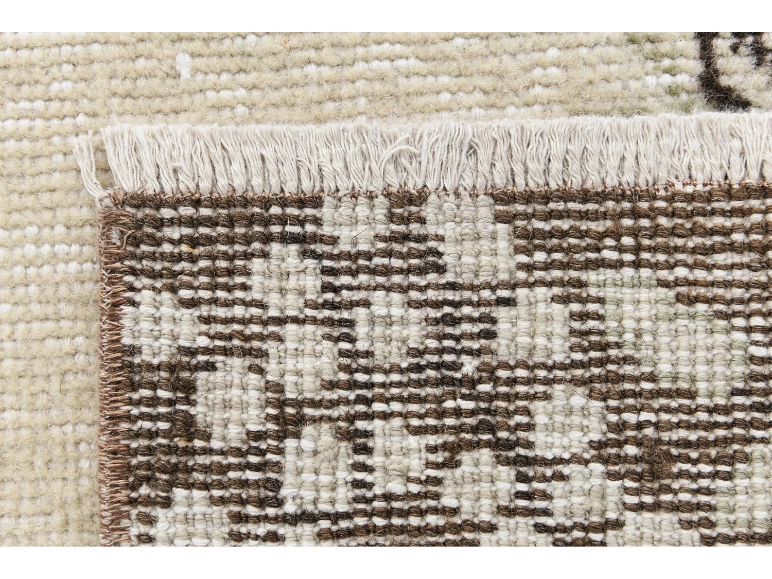 Tappeto in lana 191x302 beige Ultra Vintage