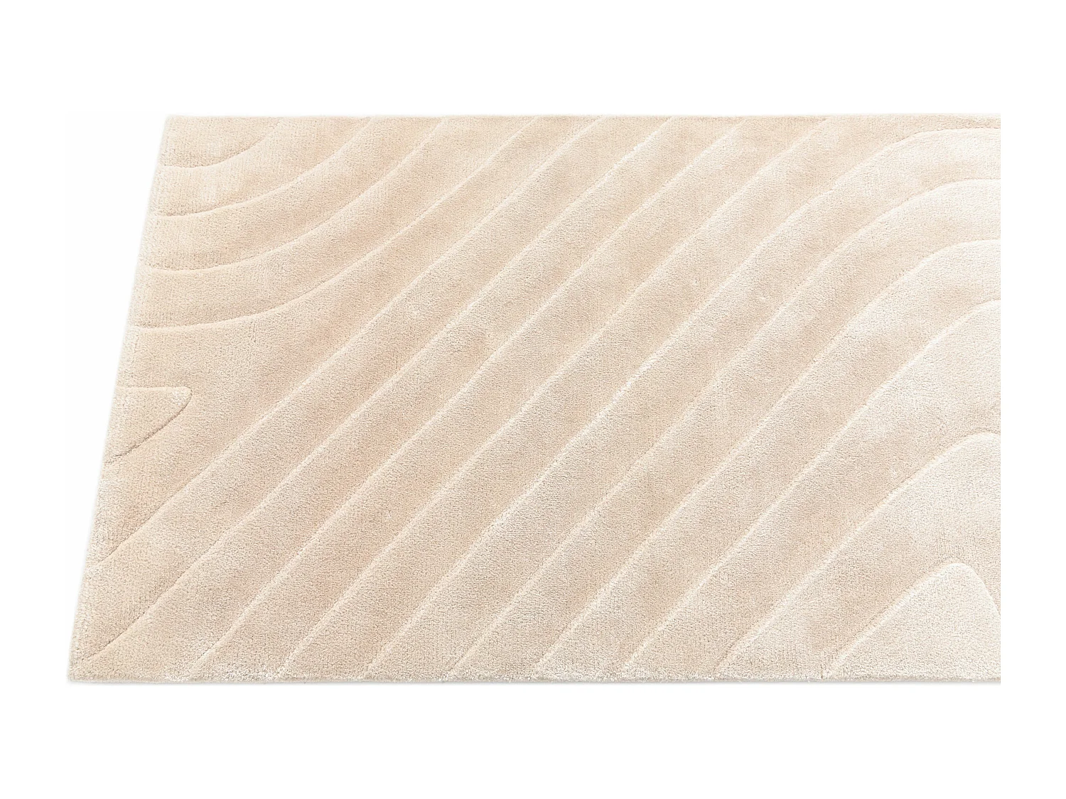 Tapis de couloir en laine 81x399 brun Darya