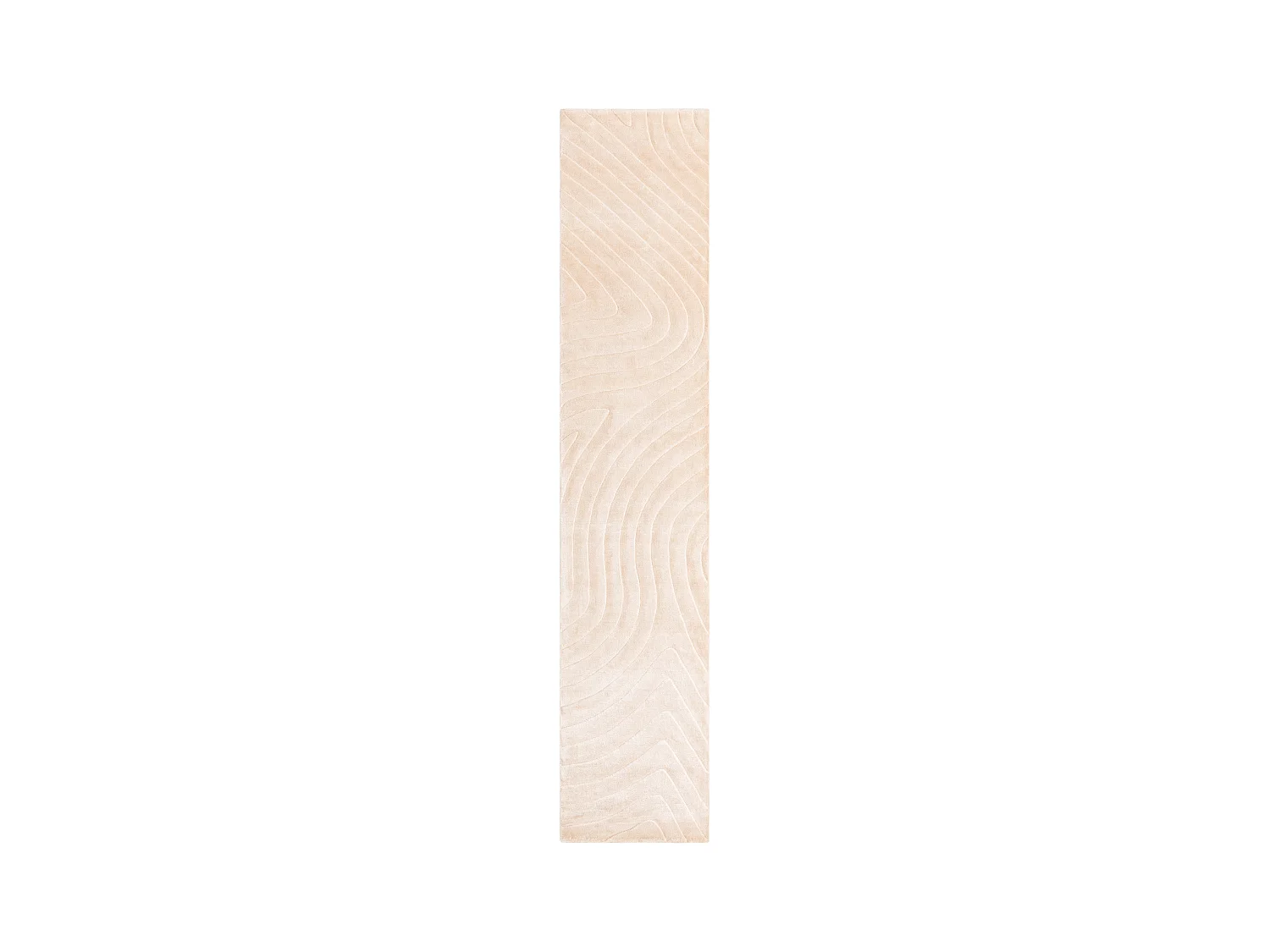 Tapis de couloir en laine 81x399 brun Darya