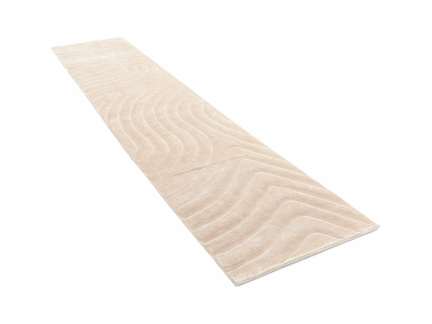 Läufer-Wollteppich 81x399 Braun Darya