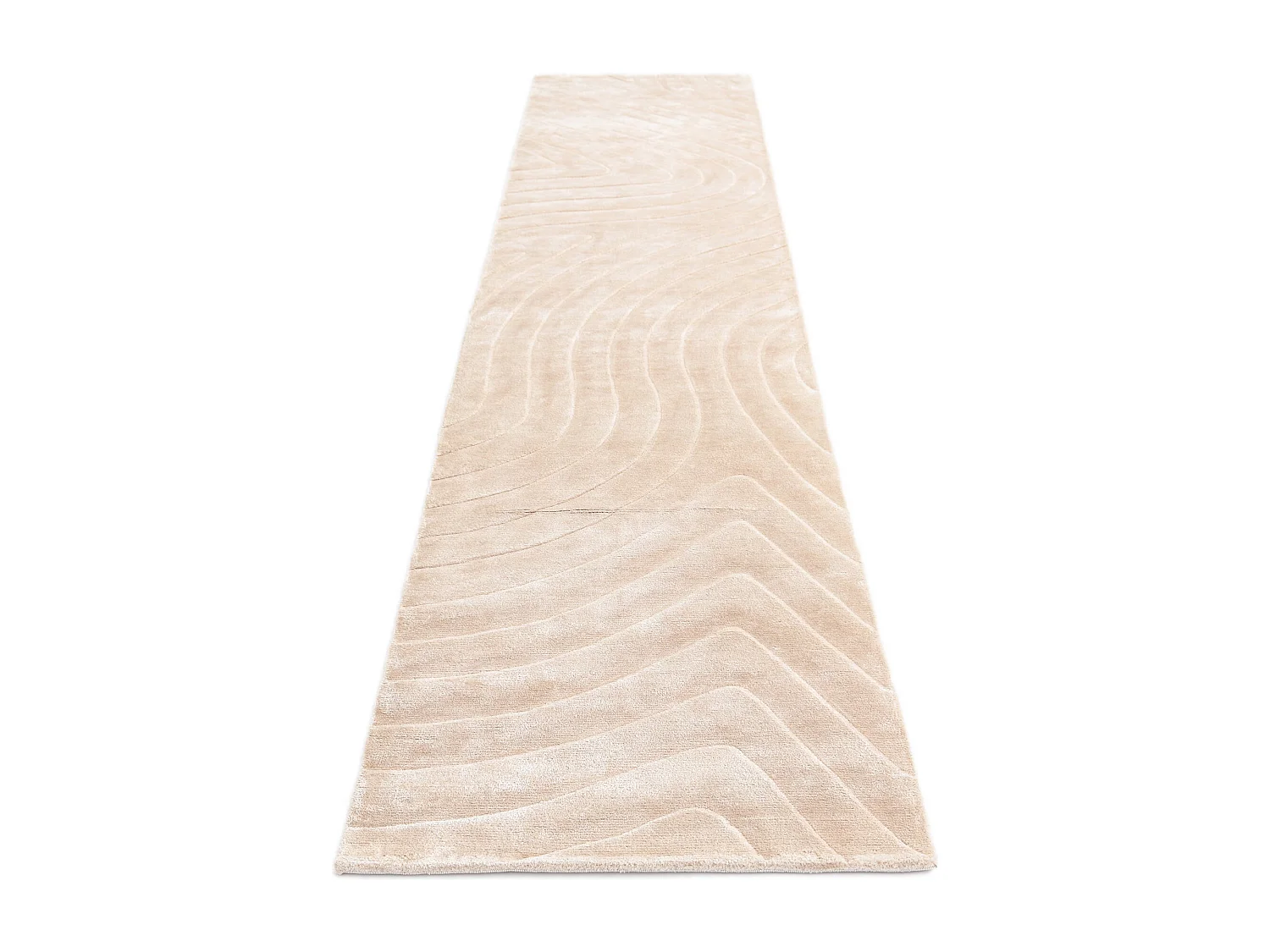 Läufer-Wollteppich 81x399 Braun Darya