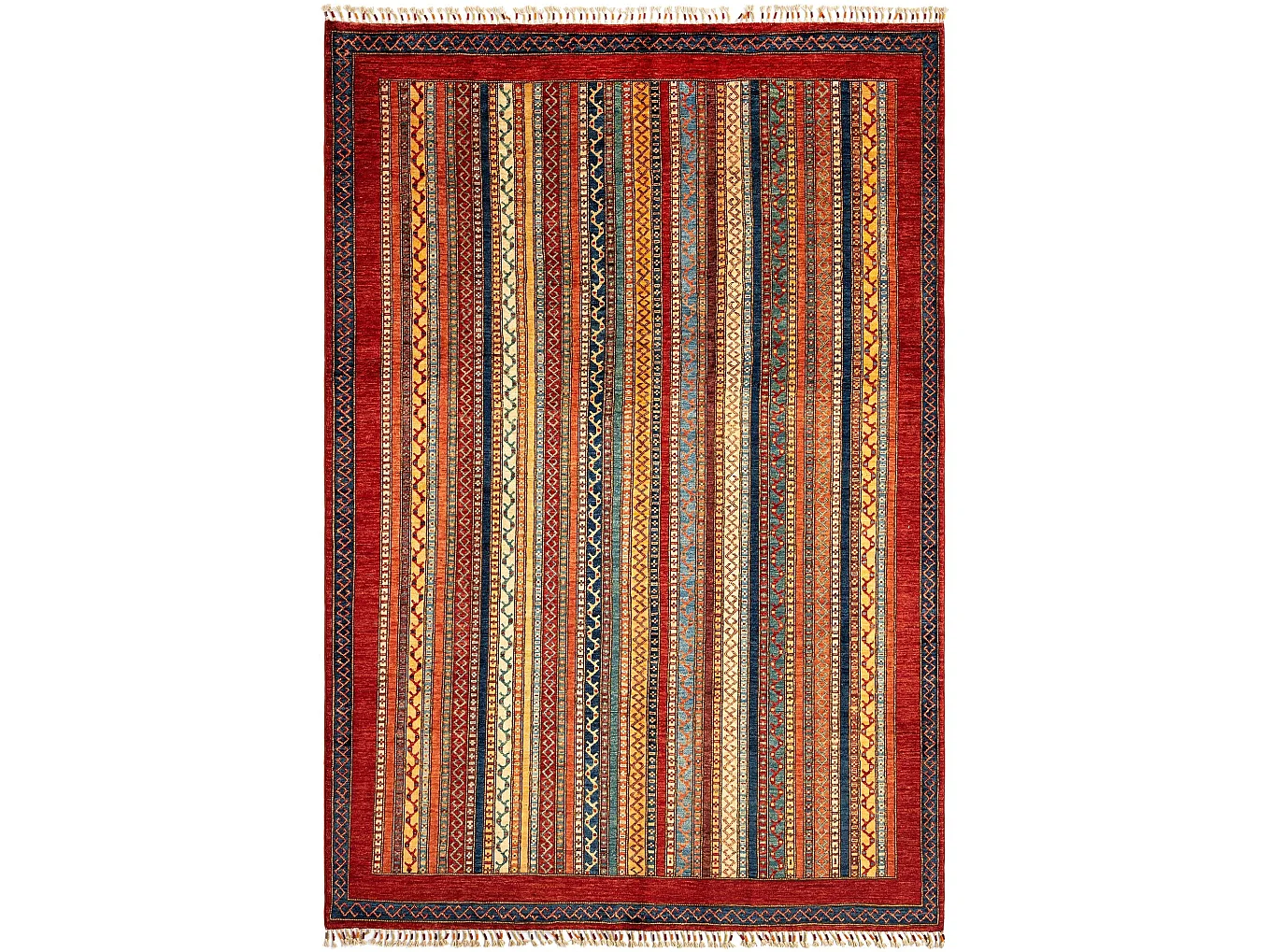 Wollteppich 200x295 Rot Torkman