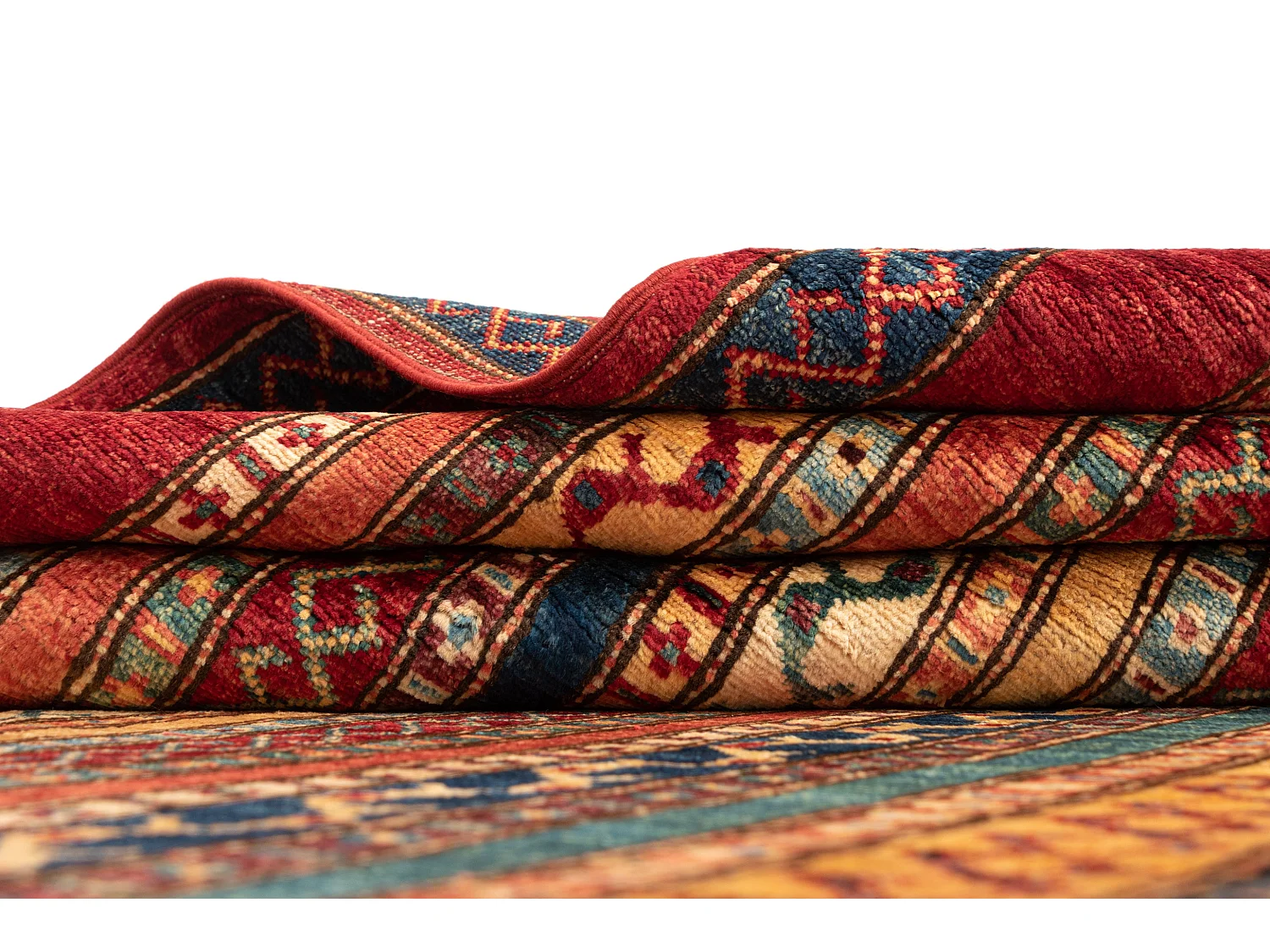 Tapis de laine 200x295 rouge Torkman