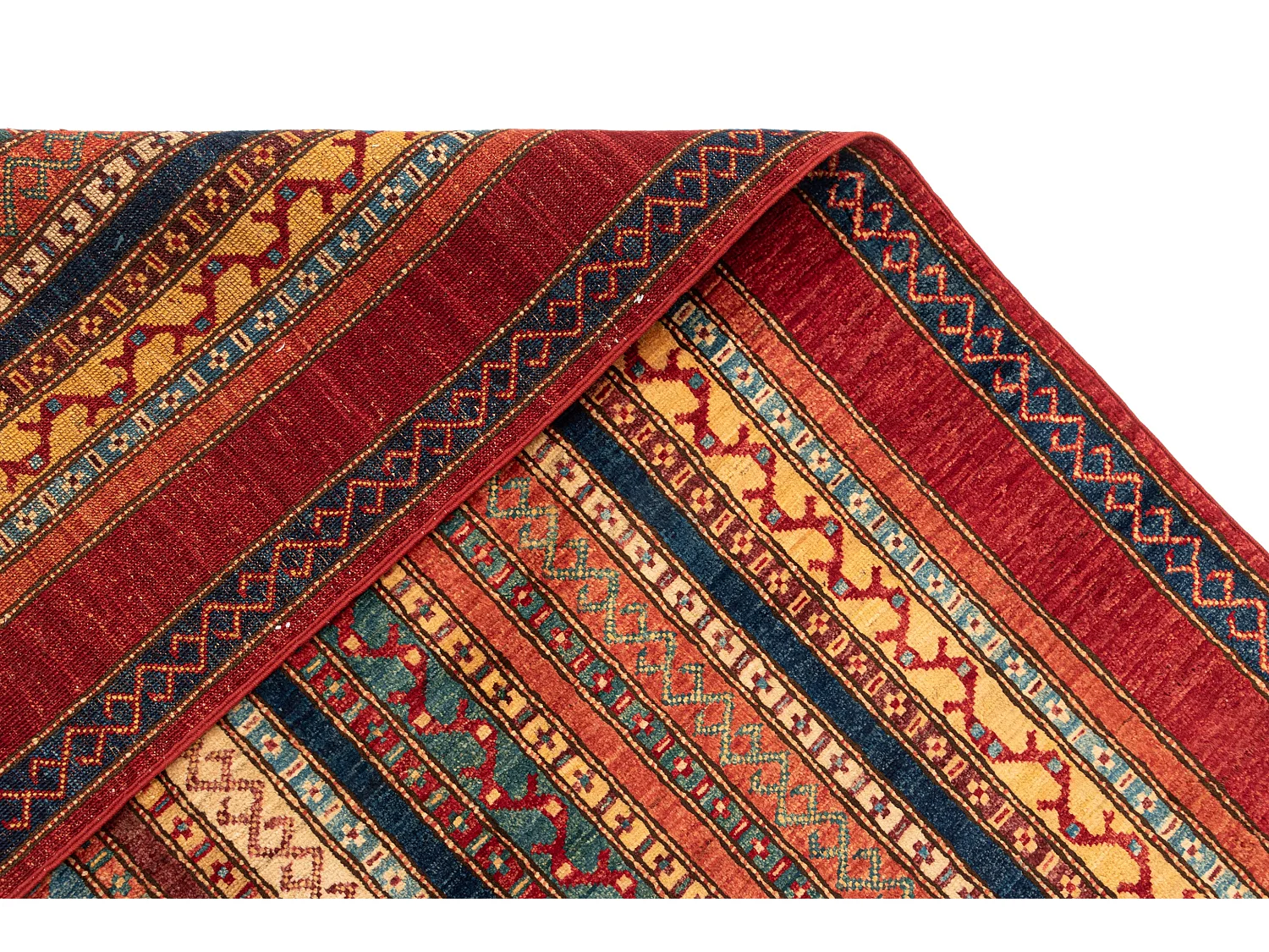 Tapis de laine 200x295 rouge Torkman