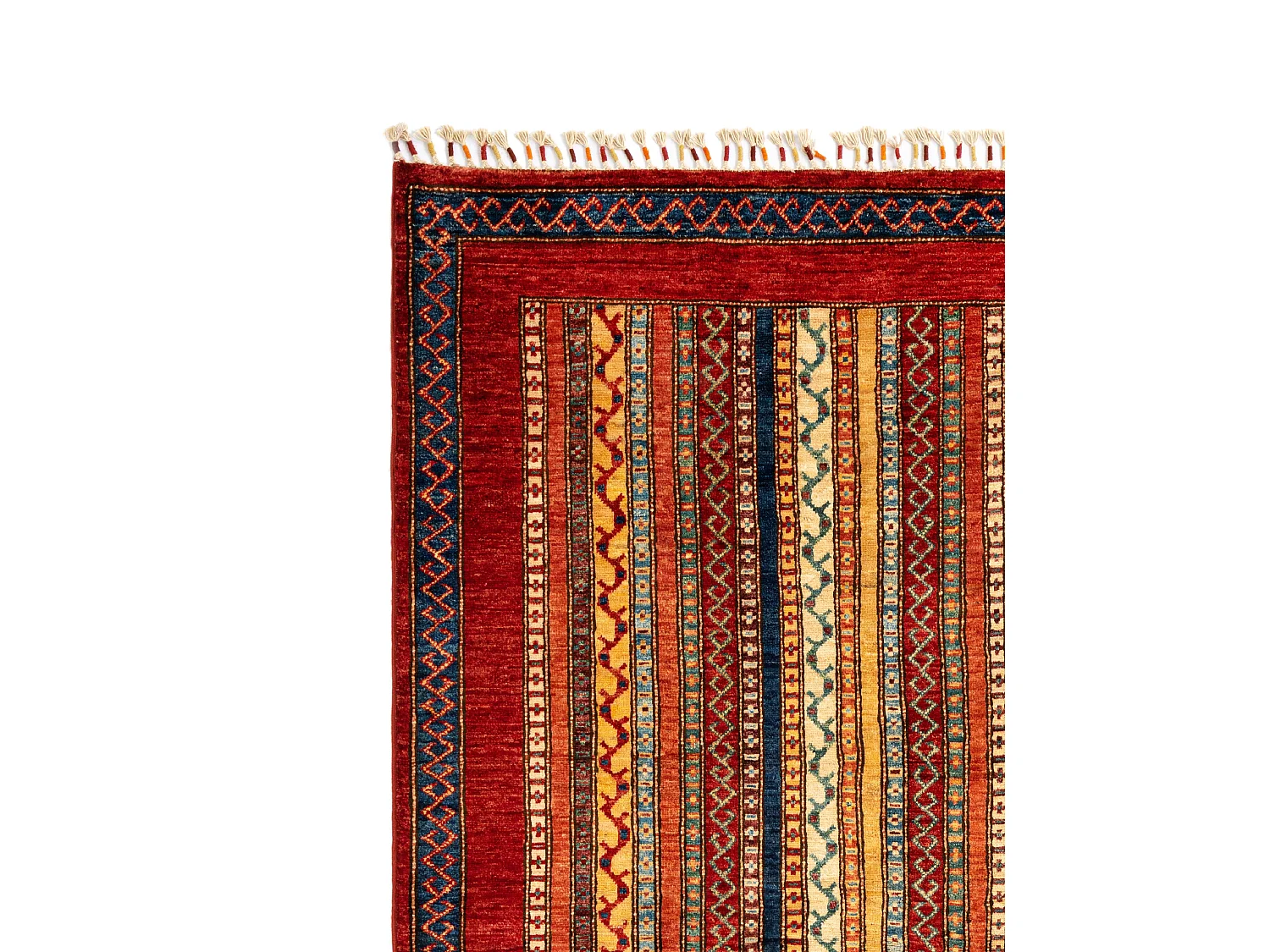 Tapis de laine 200x295 rouge Torkman