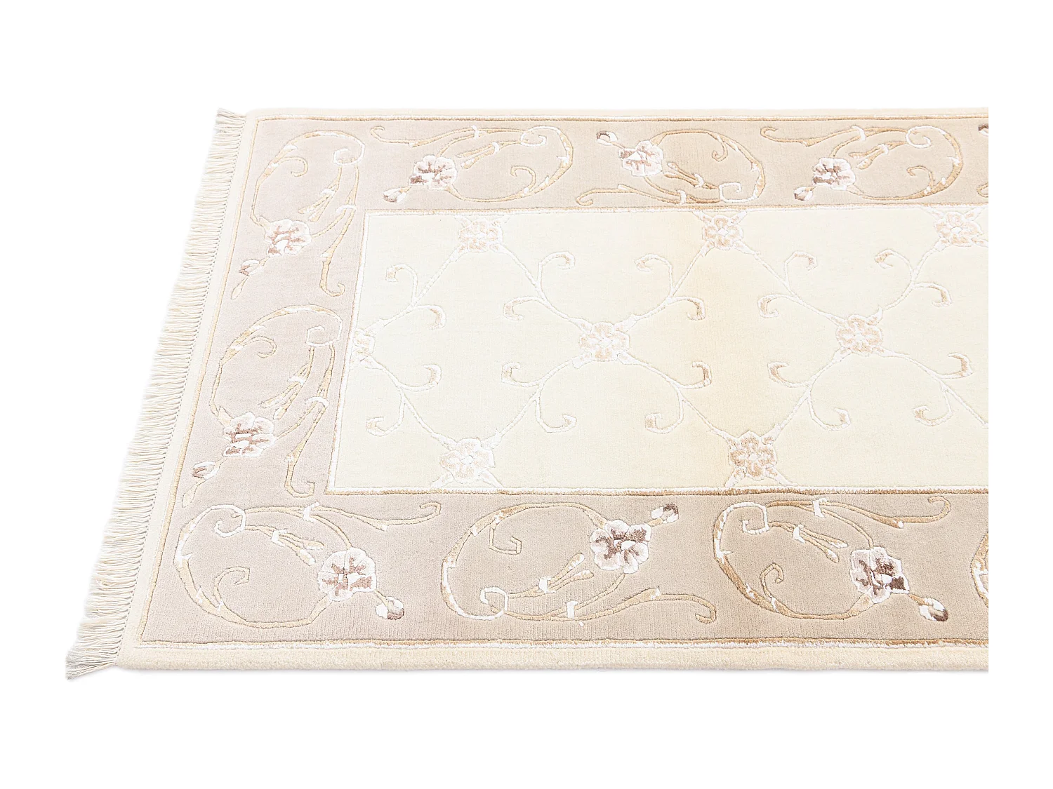 Wollteppich 91x152 Beige Darya