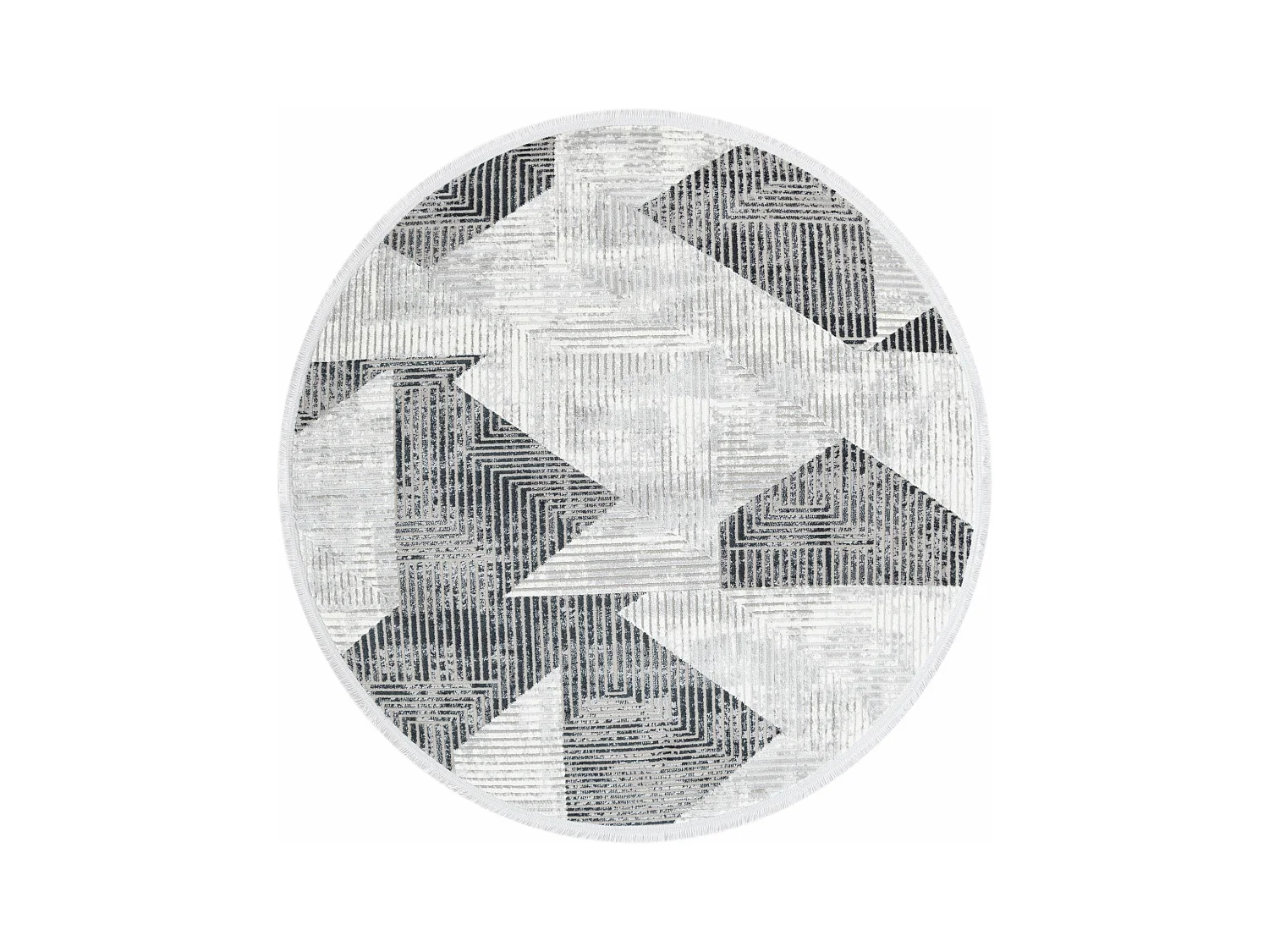 Tapijt 125x125 Lichtgrijs Davos Grecian