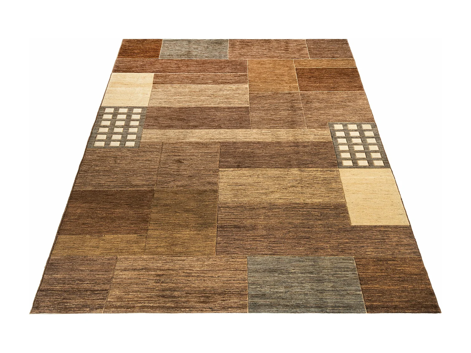 Wollteppich 208x315 Braun Juma