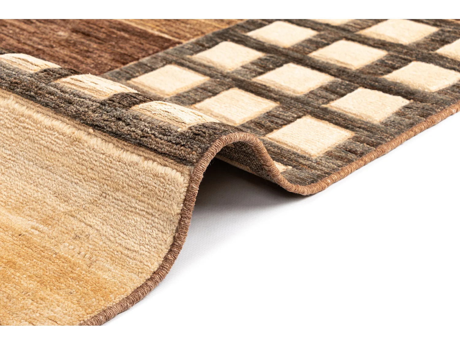 Wollteppich 208x315 Braun Juma