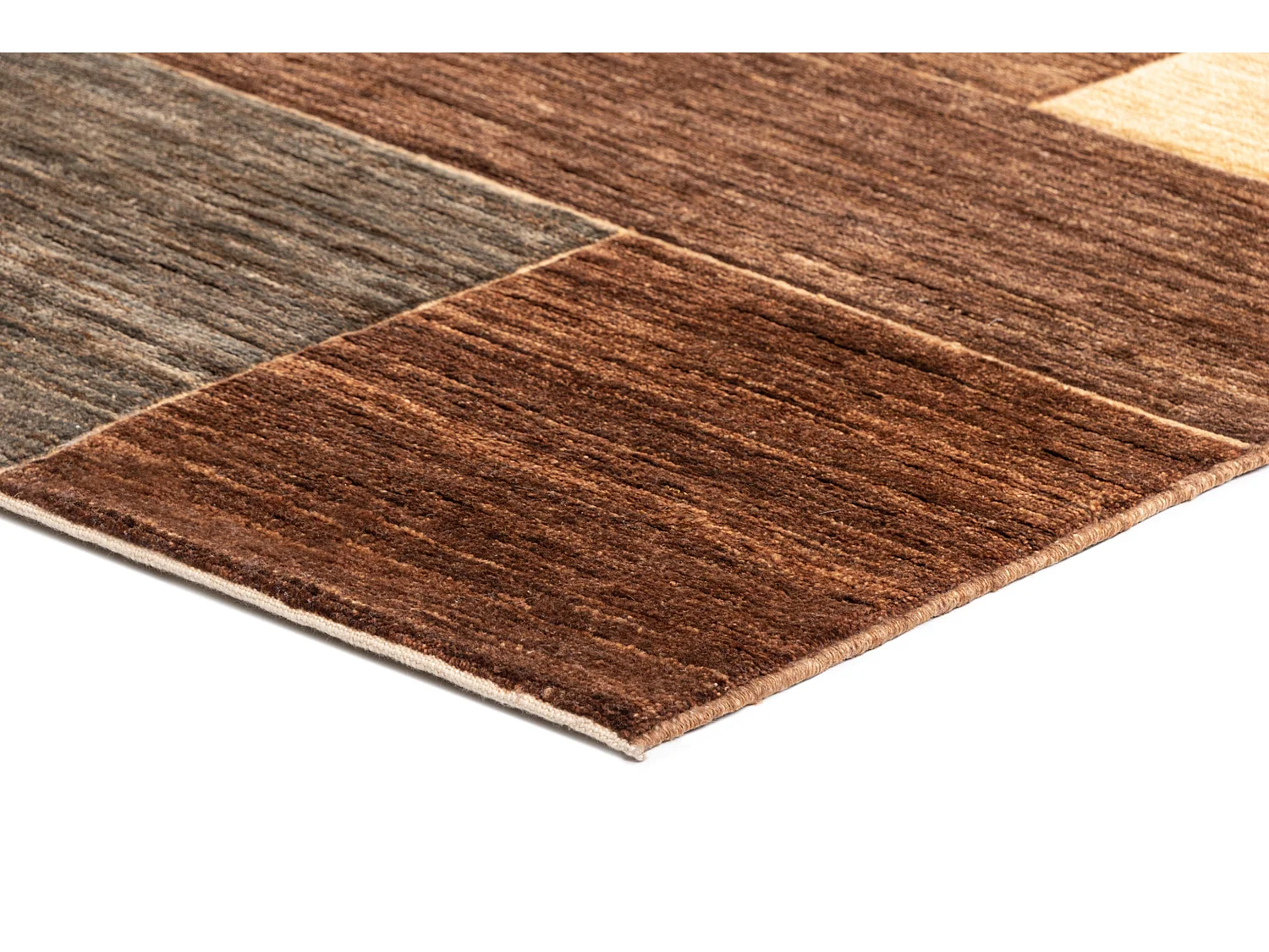 Wollteppich 208x315 Braun Juma