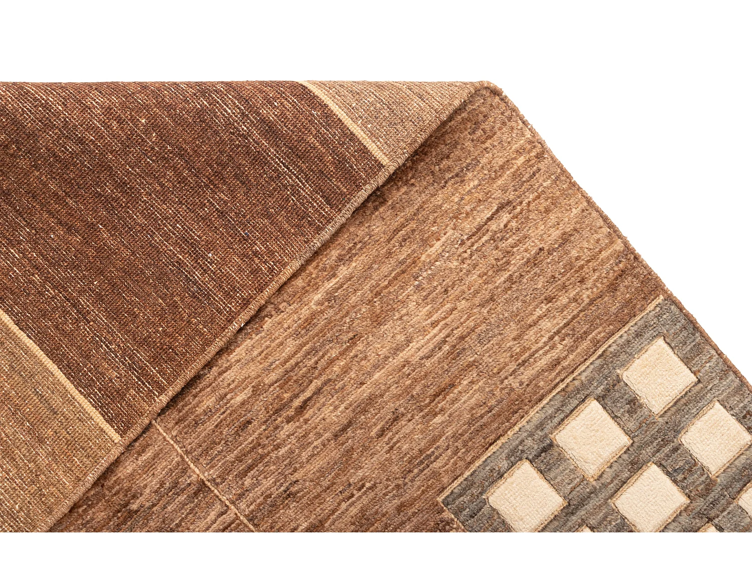 Wollteppich 208x315 Braun Juma