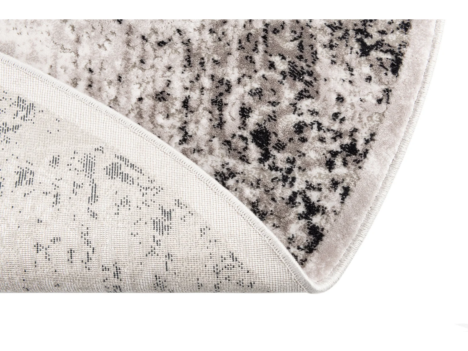 Tapis 240x240 gris Davos Elegance