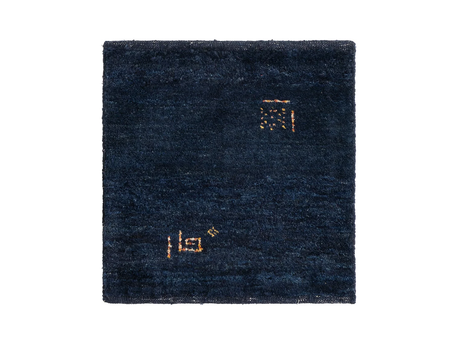 Wollteppich 45x50 Blau Gabbeh
