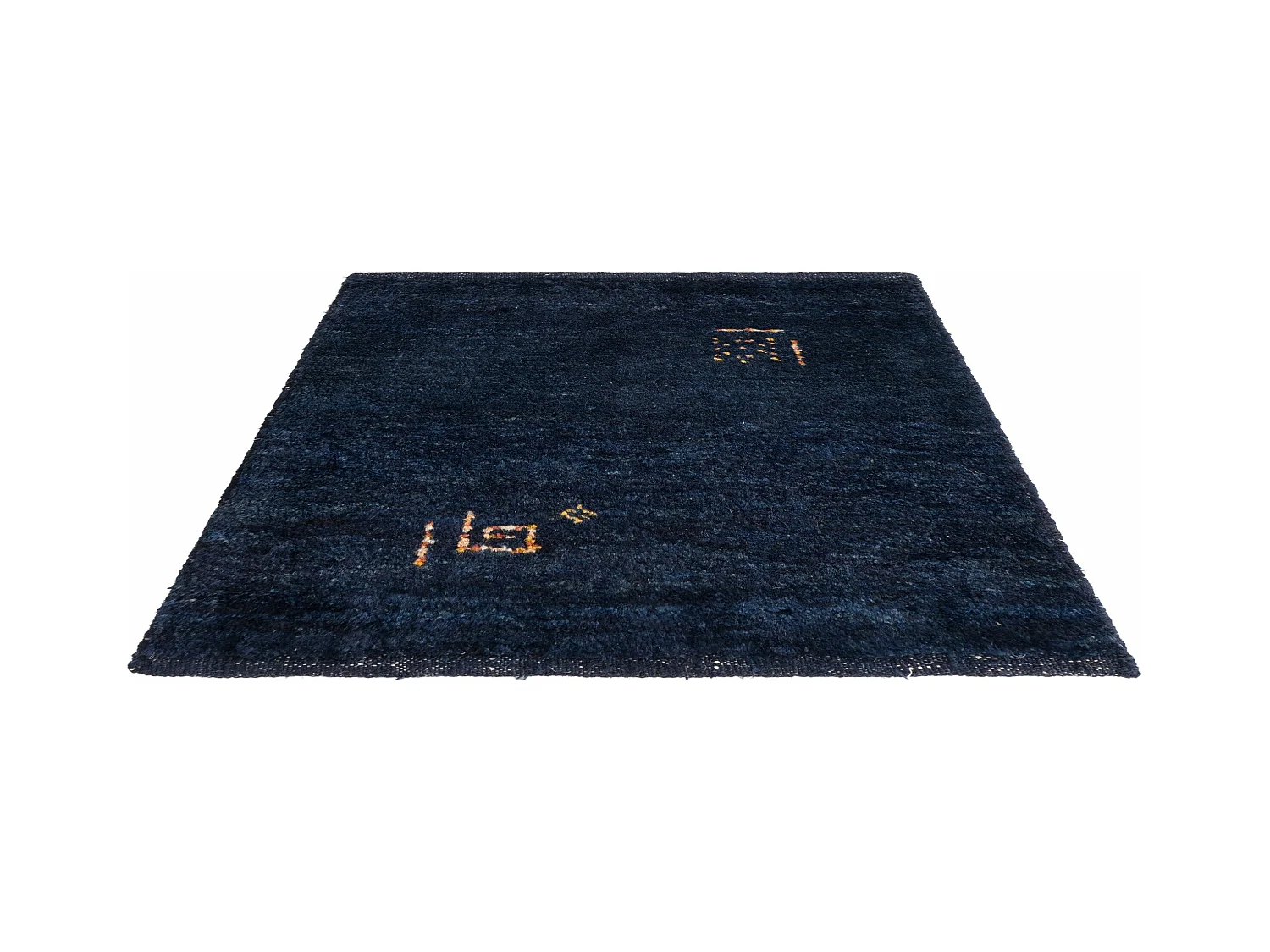 Tapis de laine 45x50 Bleu Gabbeh