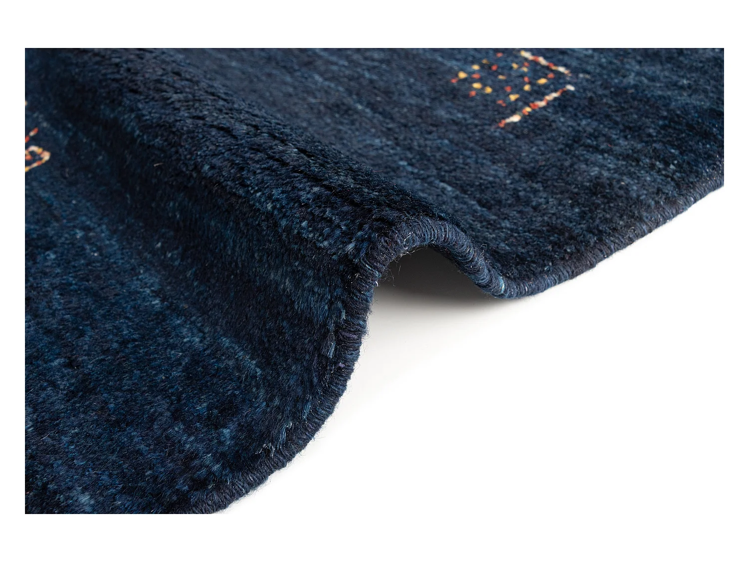 Tapis de laine 45x50 Bleu Gabbeh