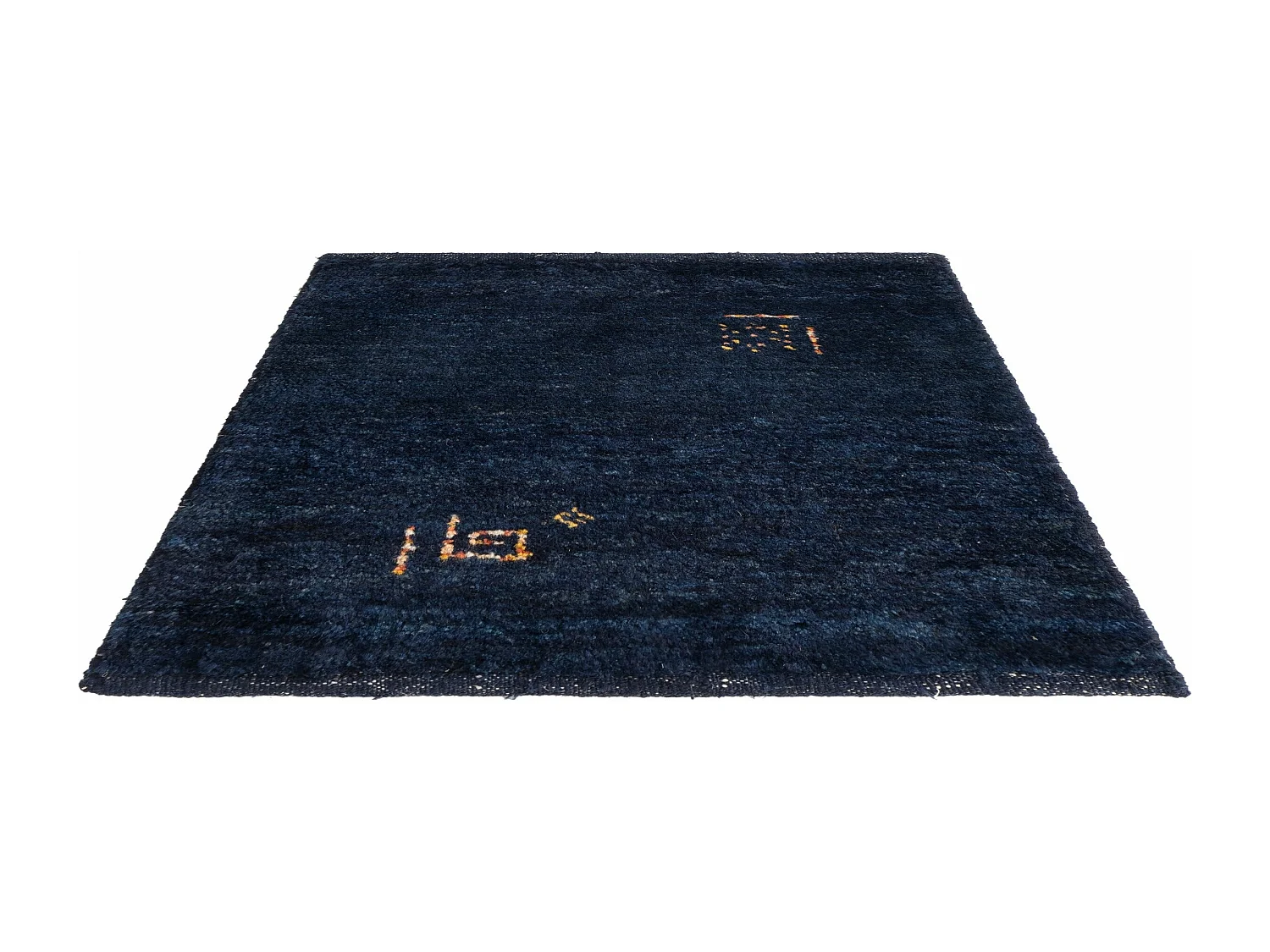 Tapis de laine 45x50 Bleu Gabbeh