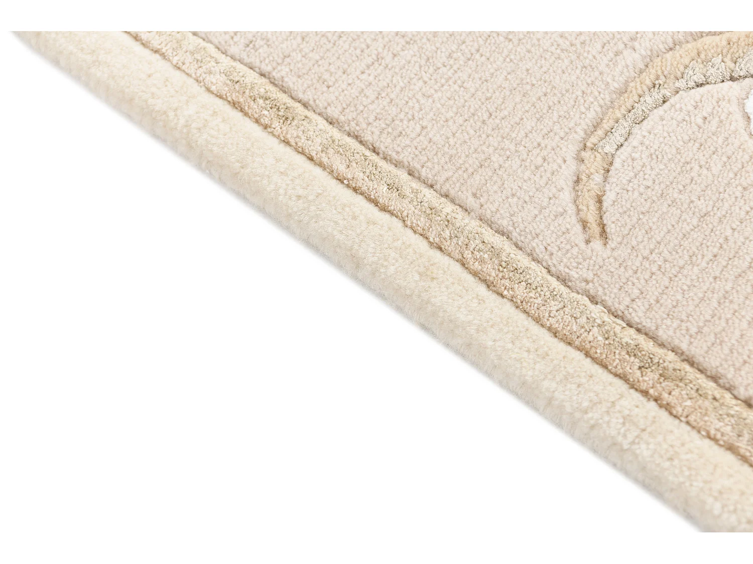 Läufer-Wollteppich 84x196 Beige Darya