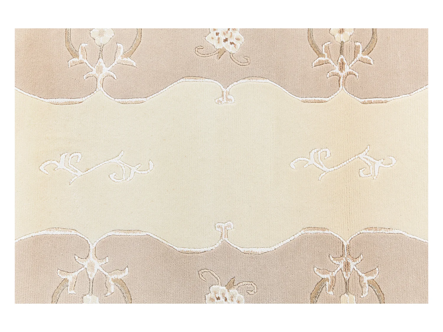 Läufer-Wollteppich 84x196 Beige Darya