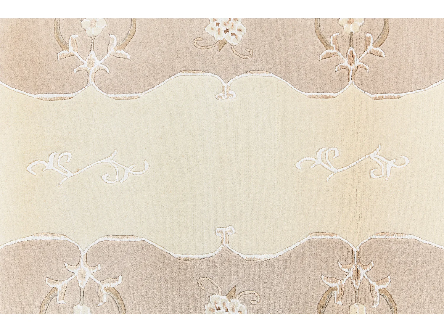 Tapis de couloir en laine 84x196 beige Darya