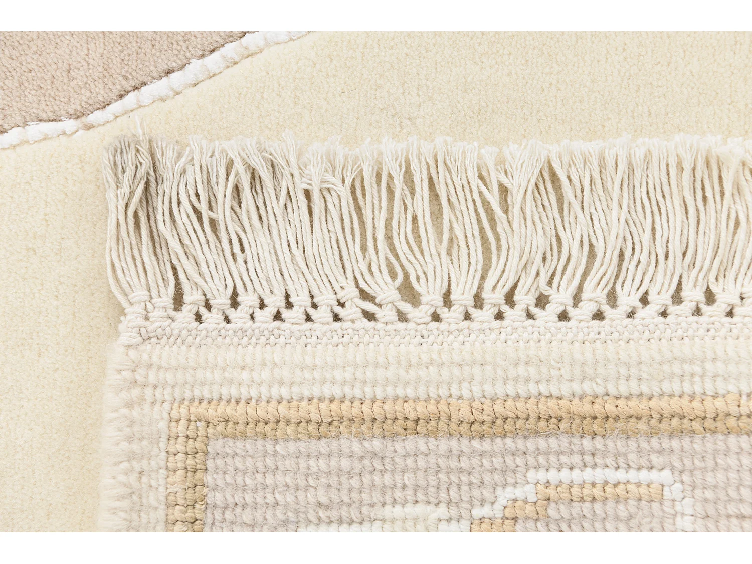 Tapis de couloir en laine 84x196 beige Darya