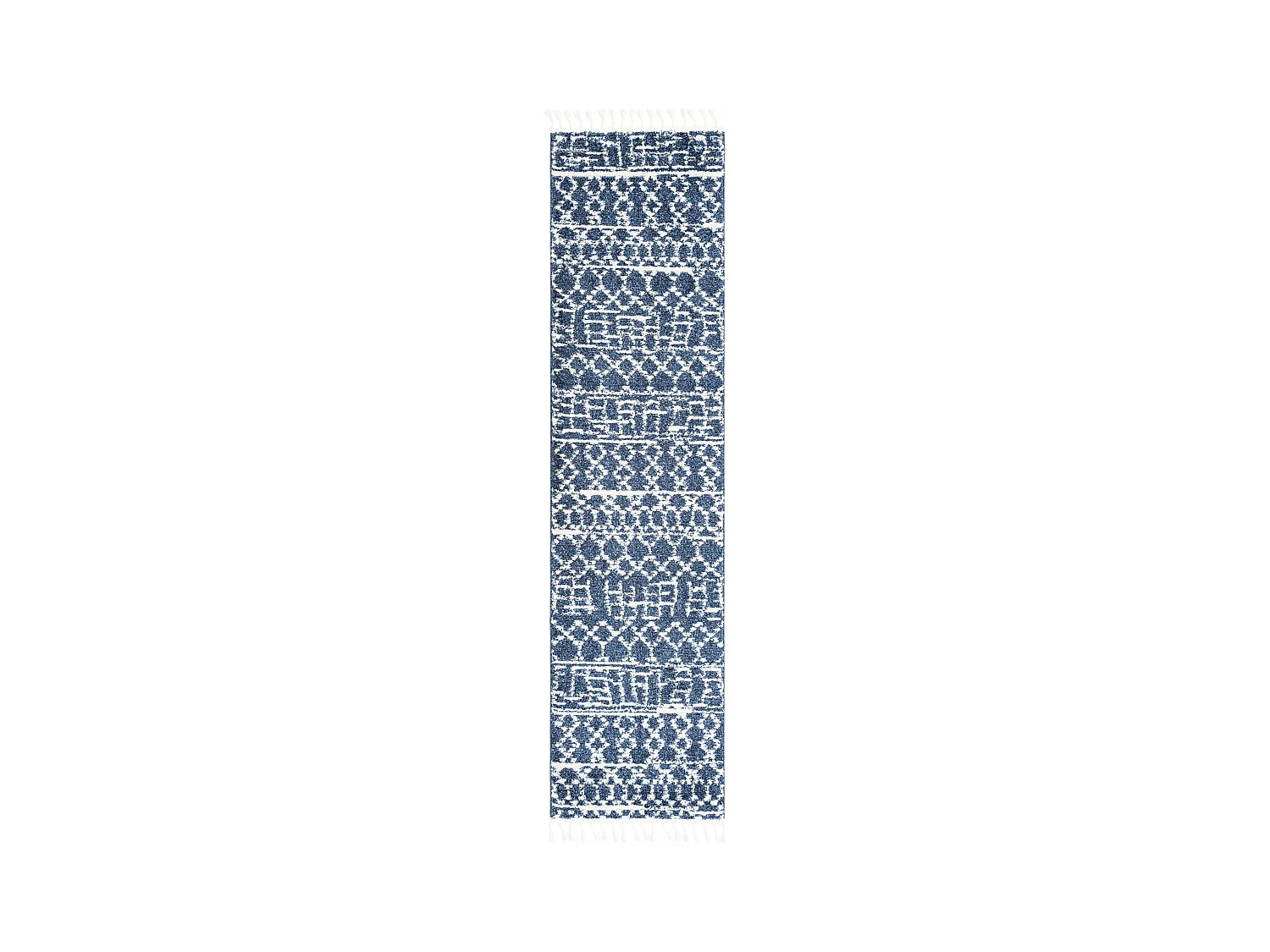 Tapis shaggy 80x305 Bleu Frauenfeld Diamond