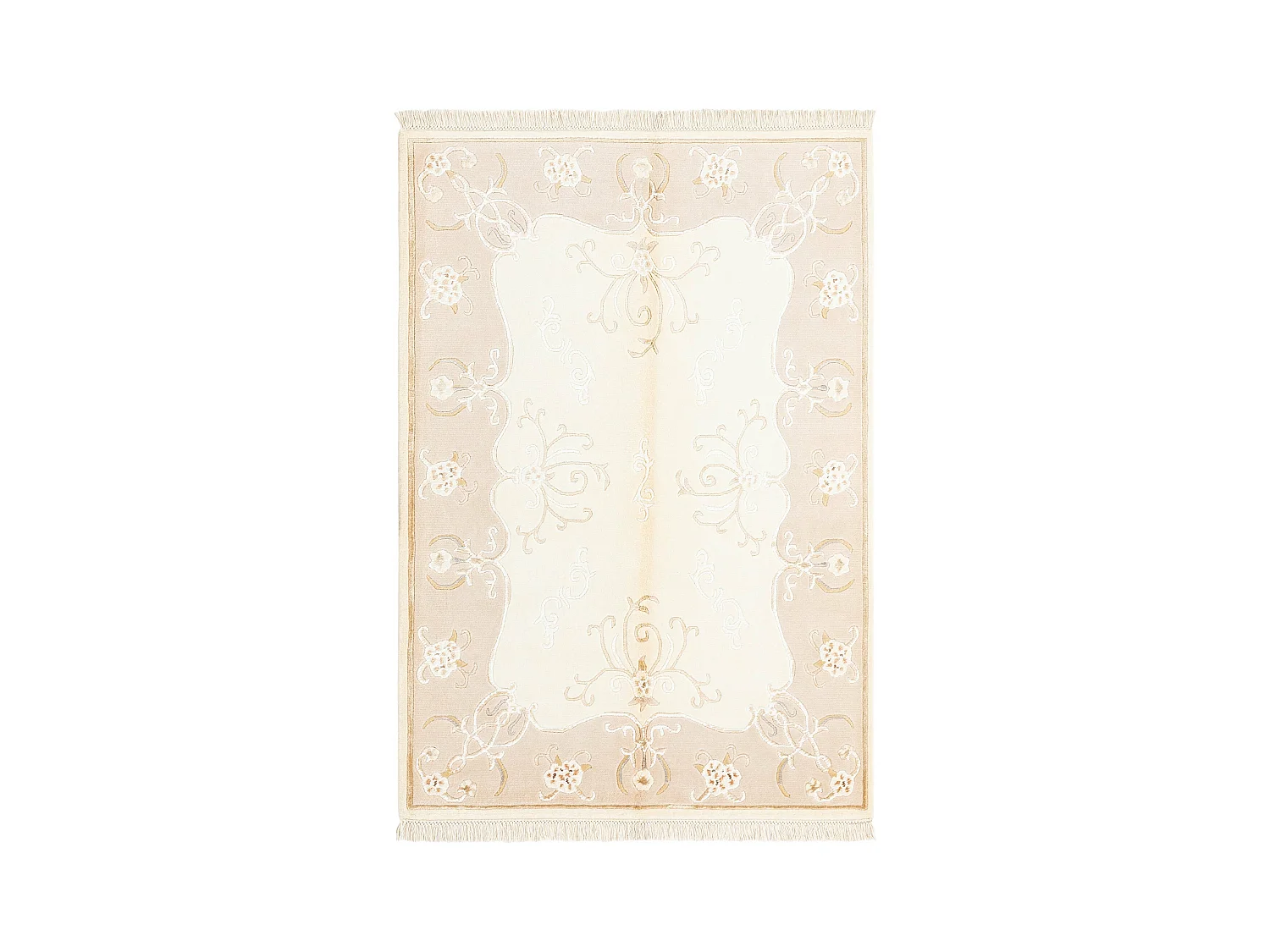 Tapis de laine 124x175 beige Darya