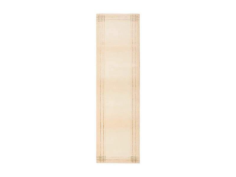 Läufer-Wollteppich 81x290 Beige Darya
