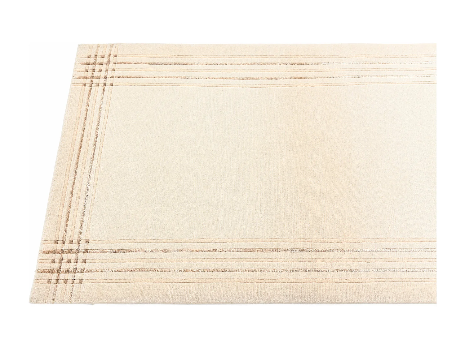 Läufer-Wollteppich 81x290 Beige Darya