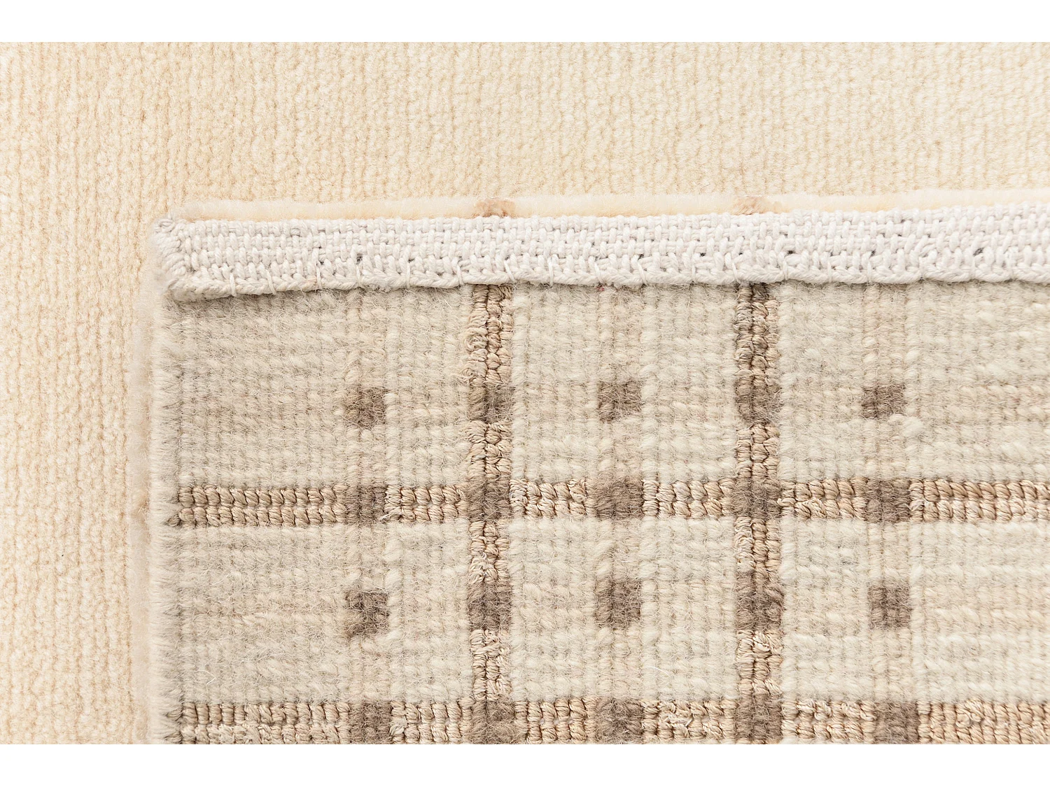 Tapis de couloir en laine 81x290 beige Darya