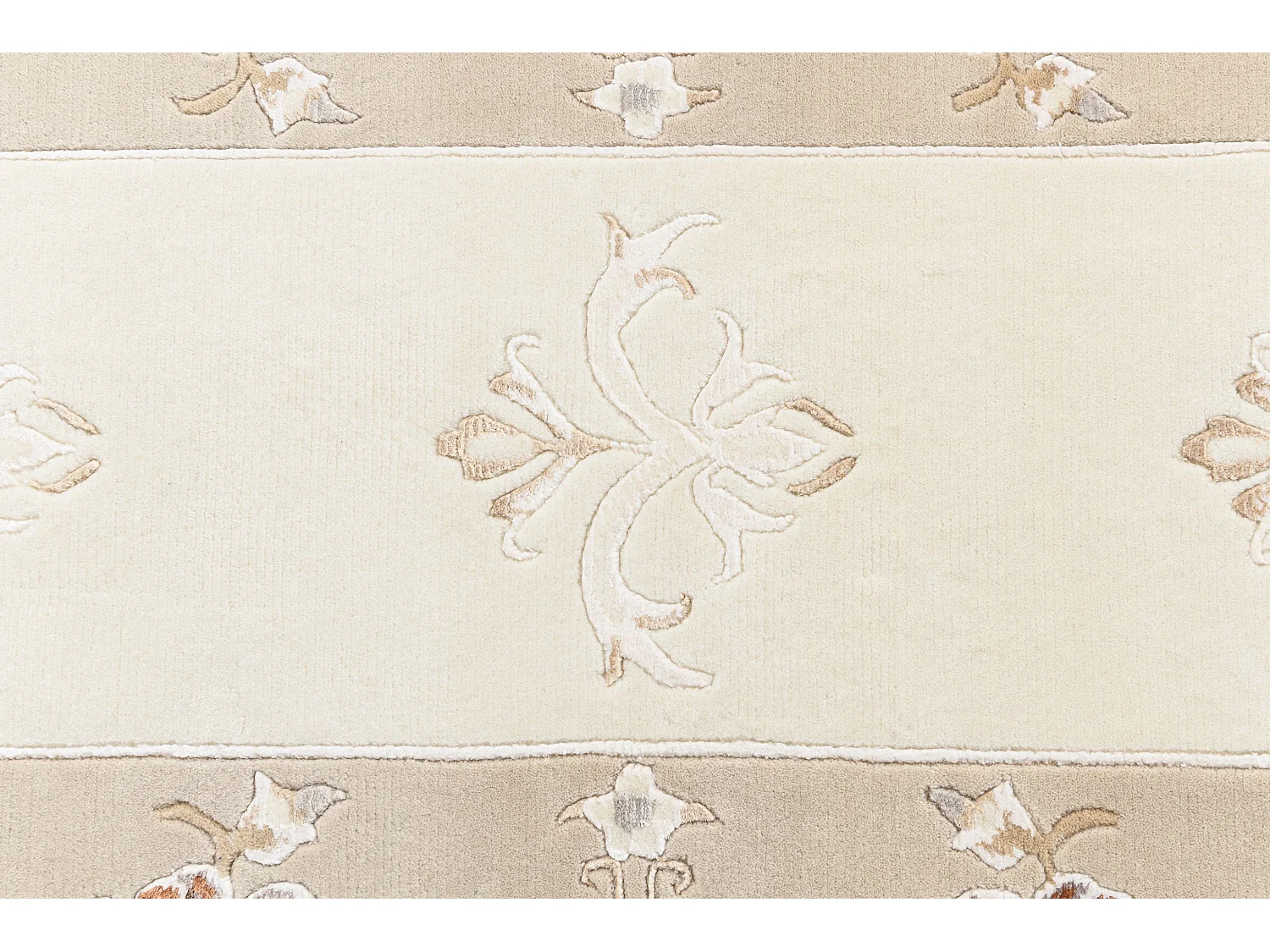 Läufer-Wollteppich 86x305 Beige Darya