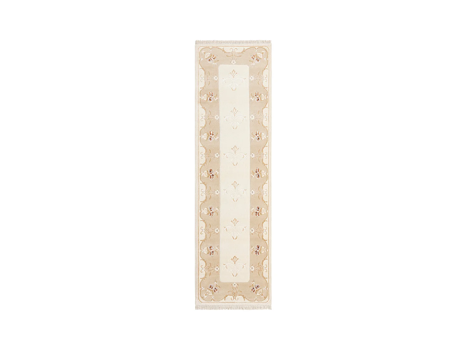 Tapis de couloir en laine 86x305 beige Darya