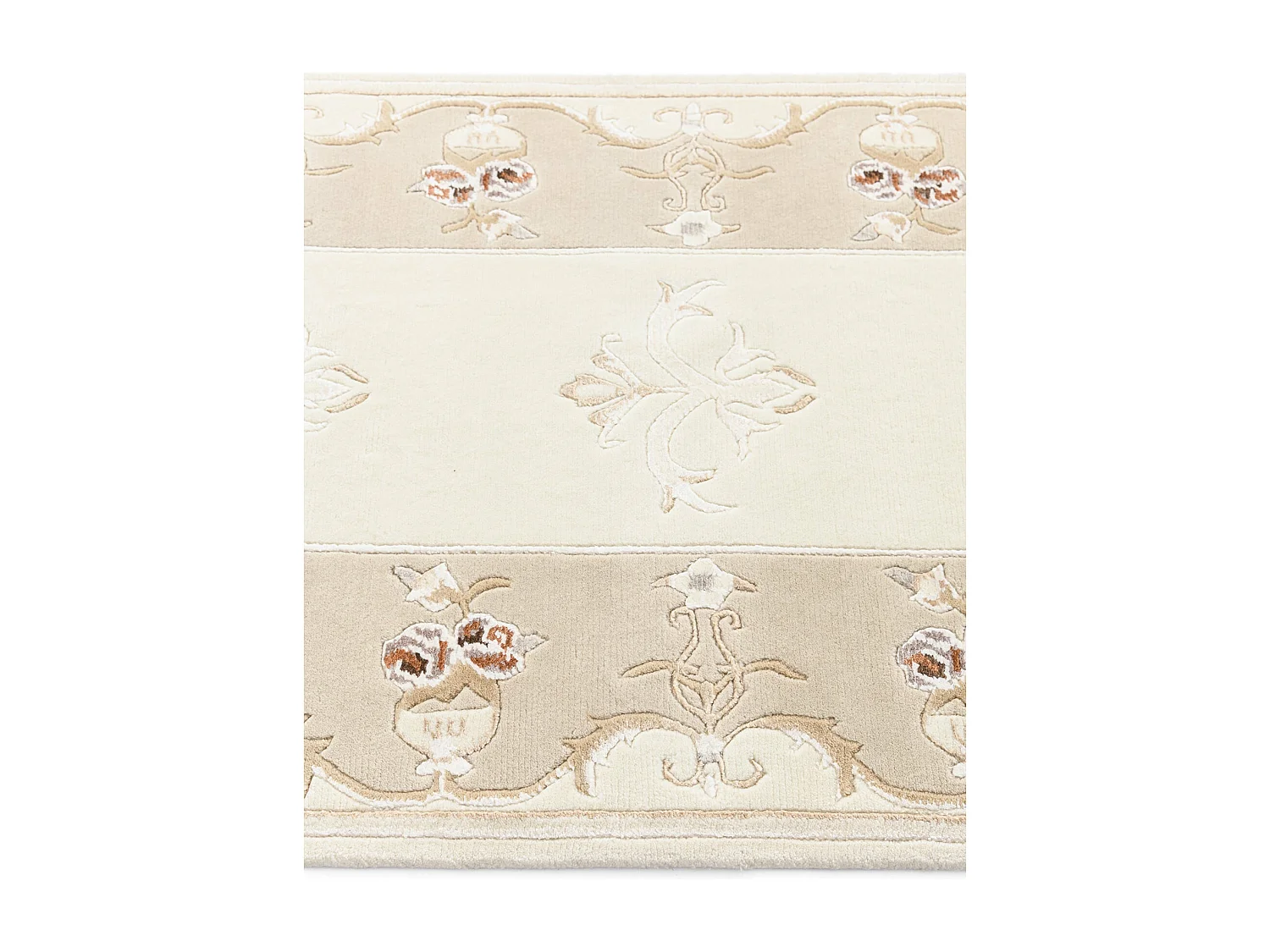 Tapis de couloir en laine 86x305 beige Darya