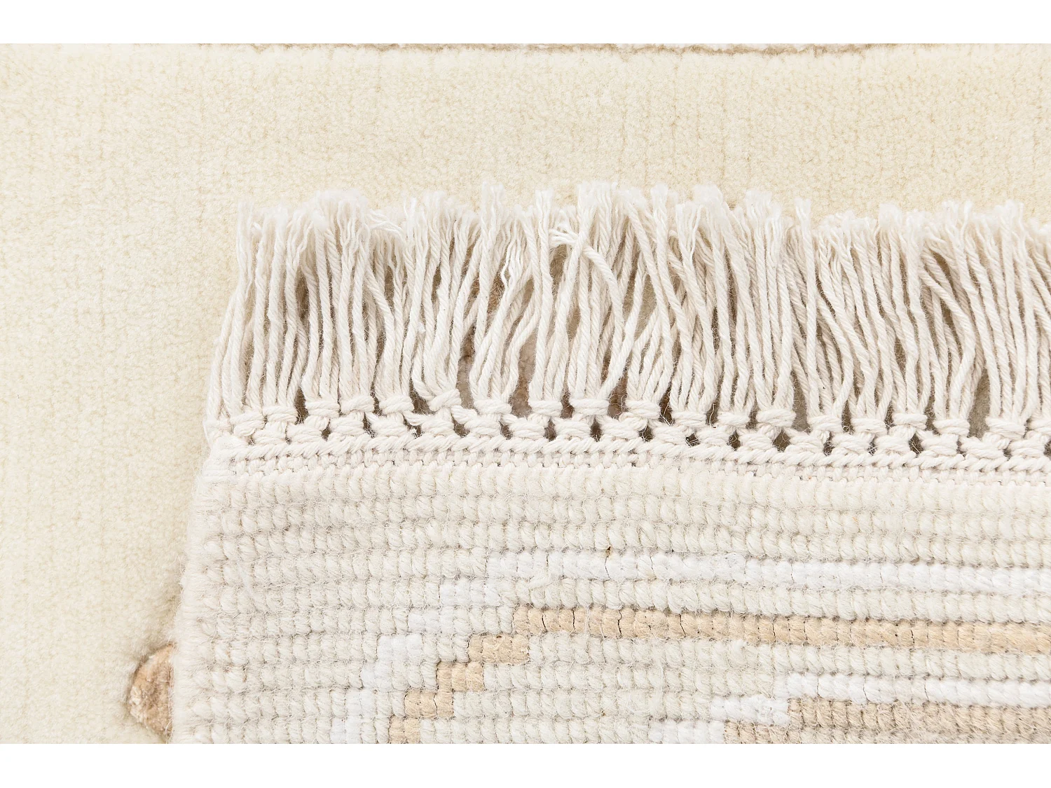 Tapis de couloir en laine 86x305 beige Darya