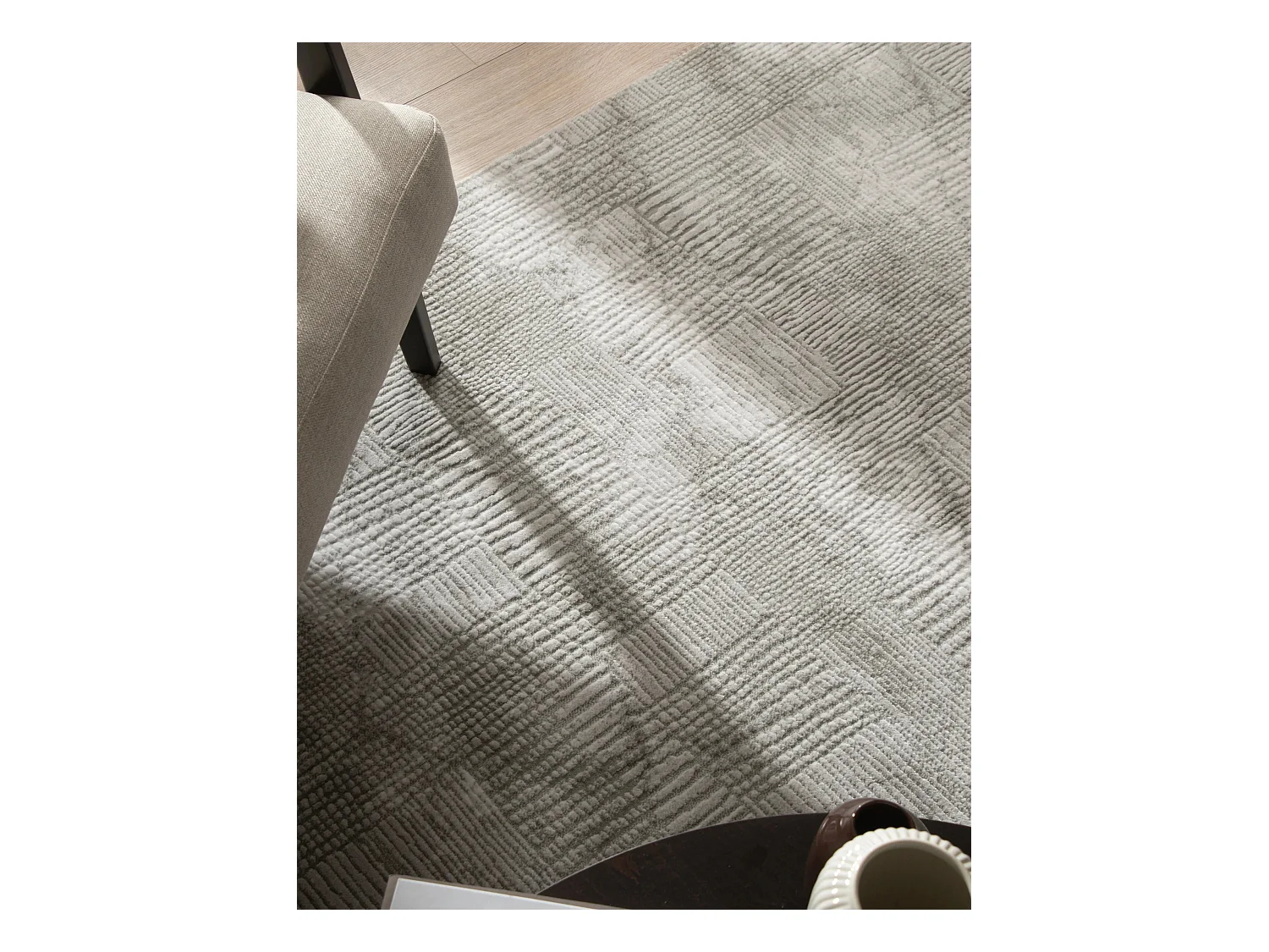 Teppich 240x305 Grau Davos Flawless