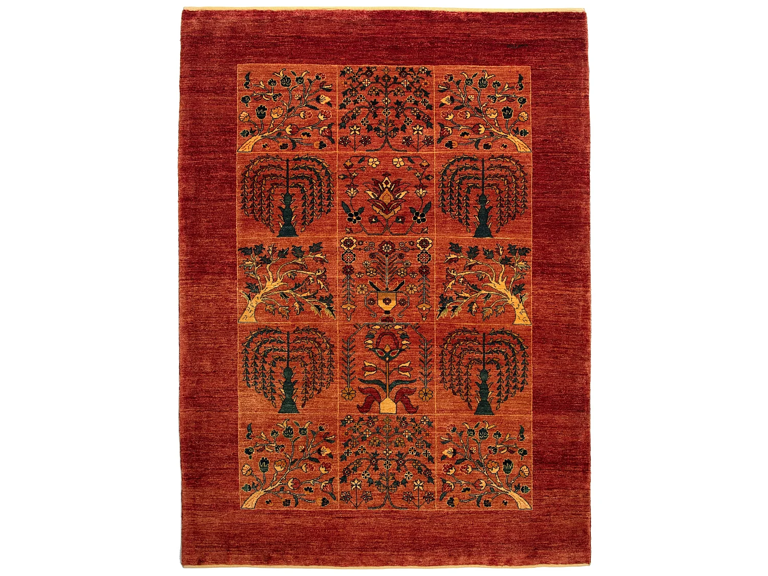 Tapis de laine 152x247 rouge Kashkuli
