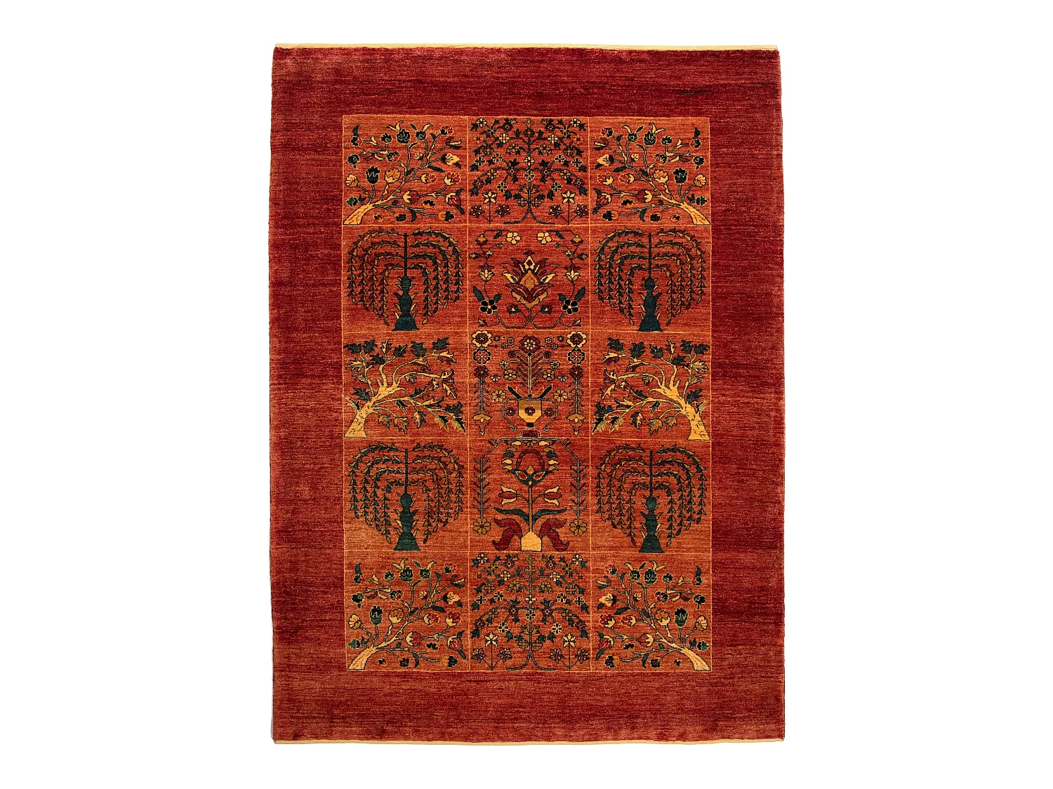 Tapis de laine 152x247 rouge Kashkuli