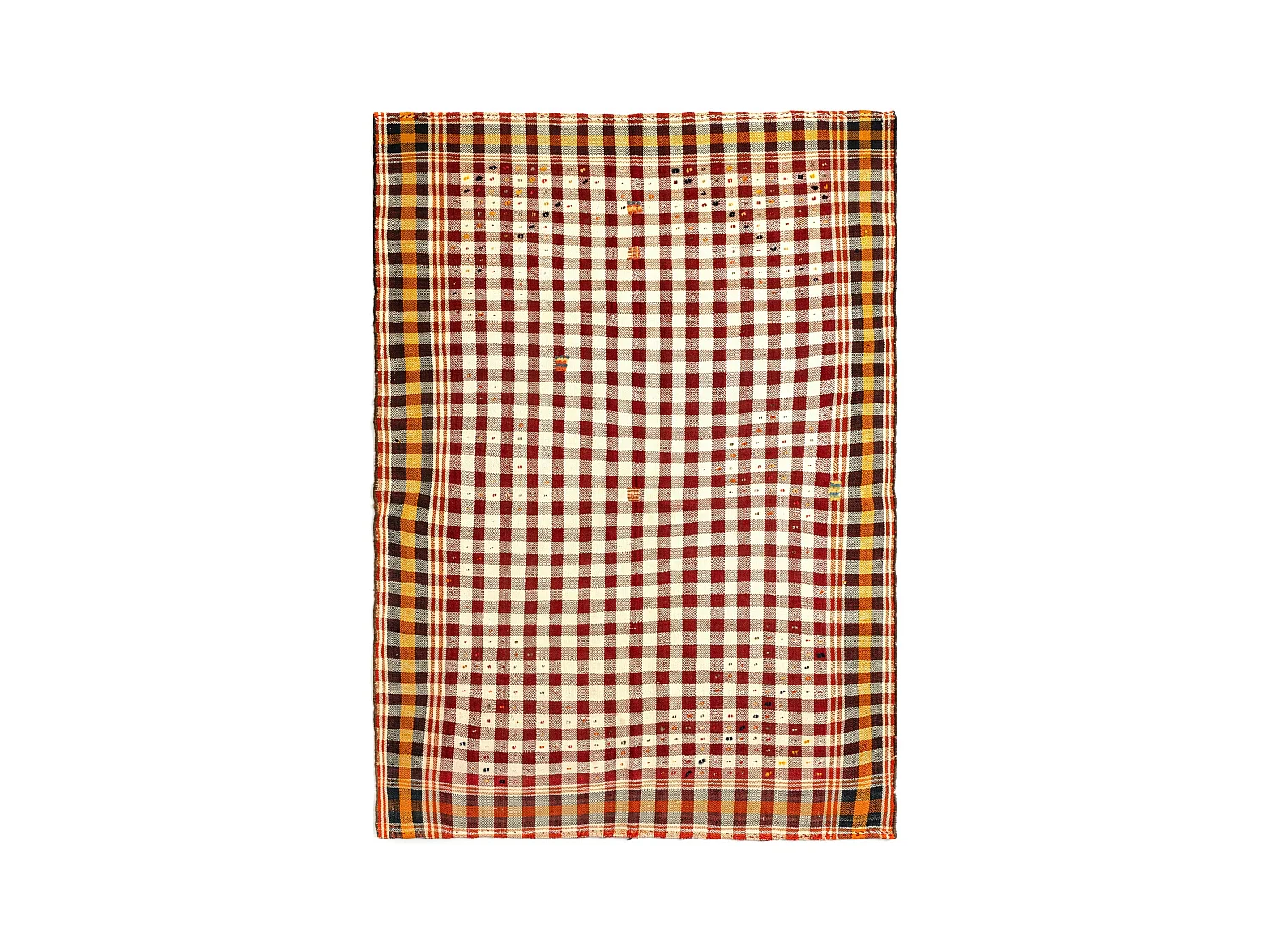 Tapis de laine 123x178 rouge Jajim