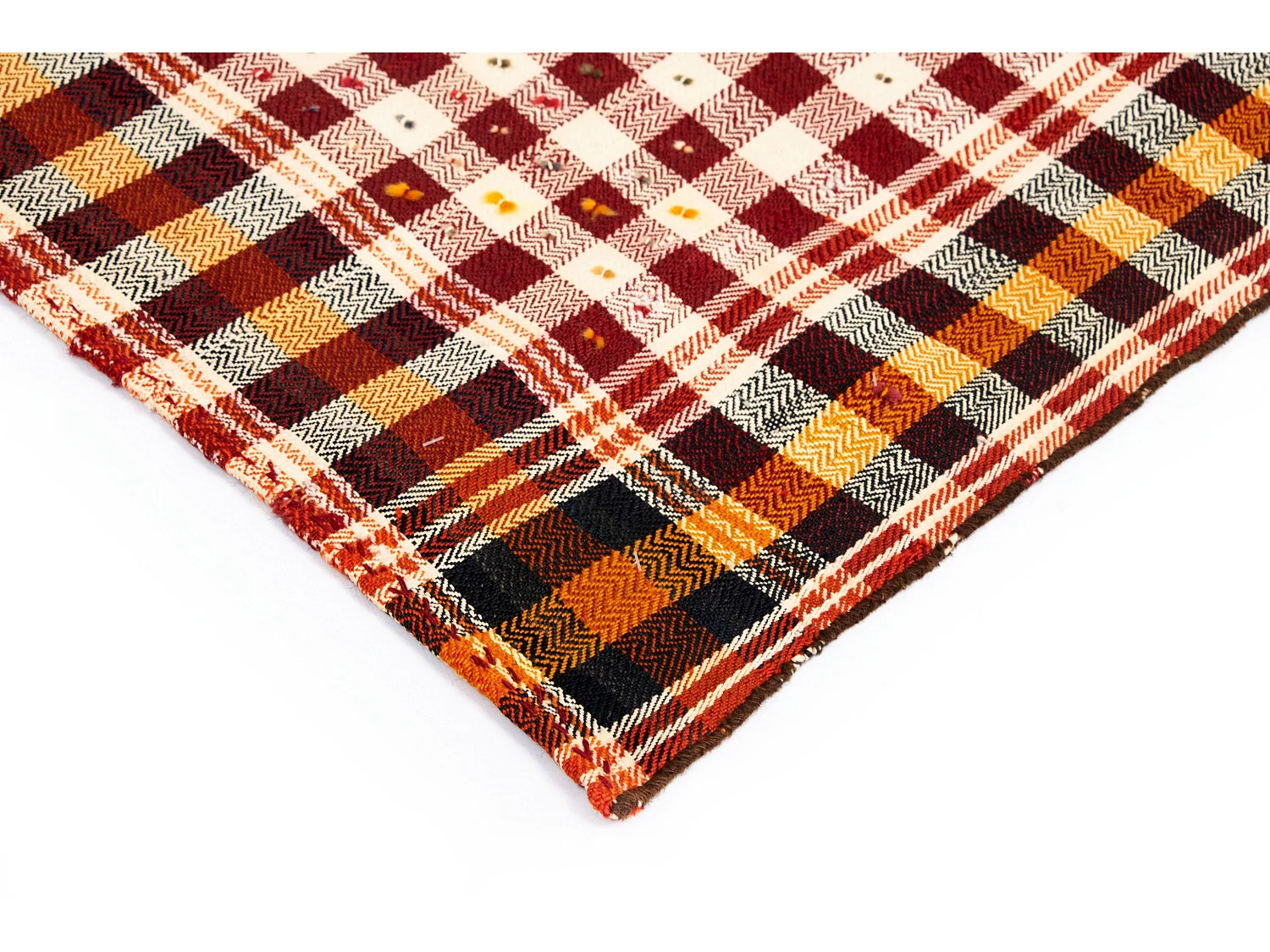 Tapis de laine 123x178 rouge Jajim