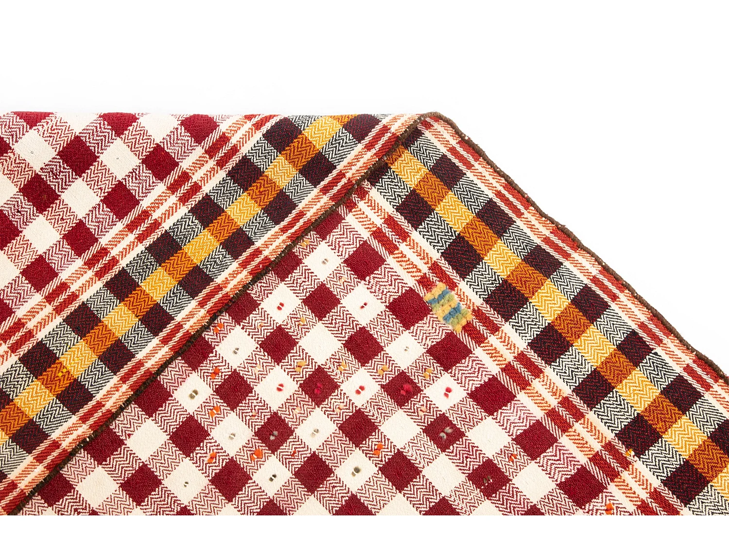 Tapis de laine 123x178 rouge Jajim