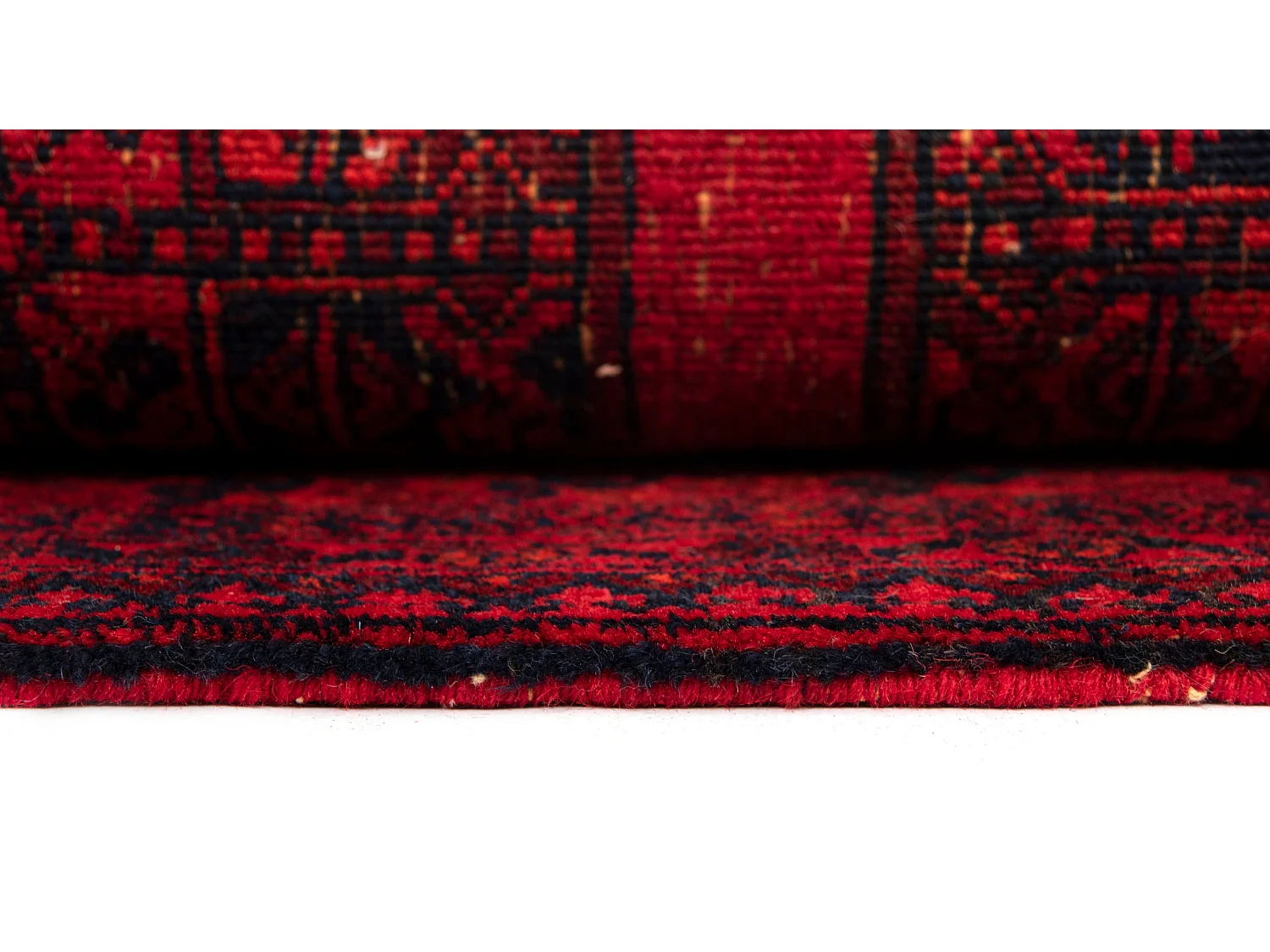 Tapis de laine 127x215 rouge Afghan