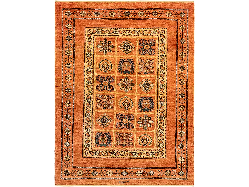 Wollteppich 109x142 Rot Kashkuli