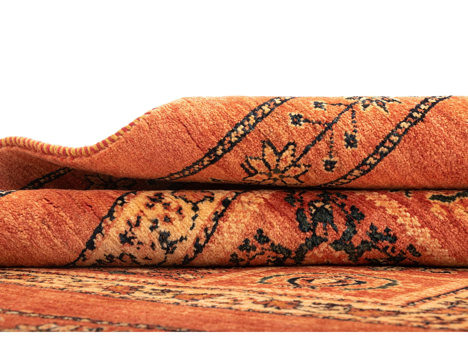 Wollteppich 109x142 Rot Kashkuli