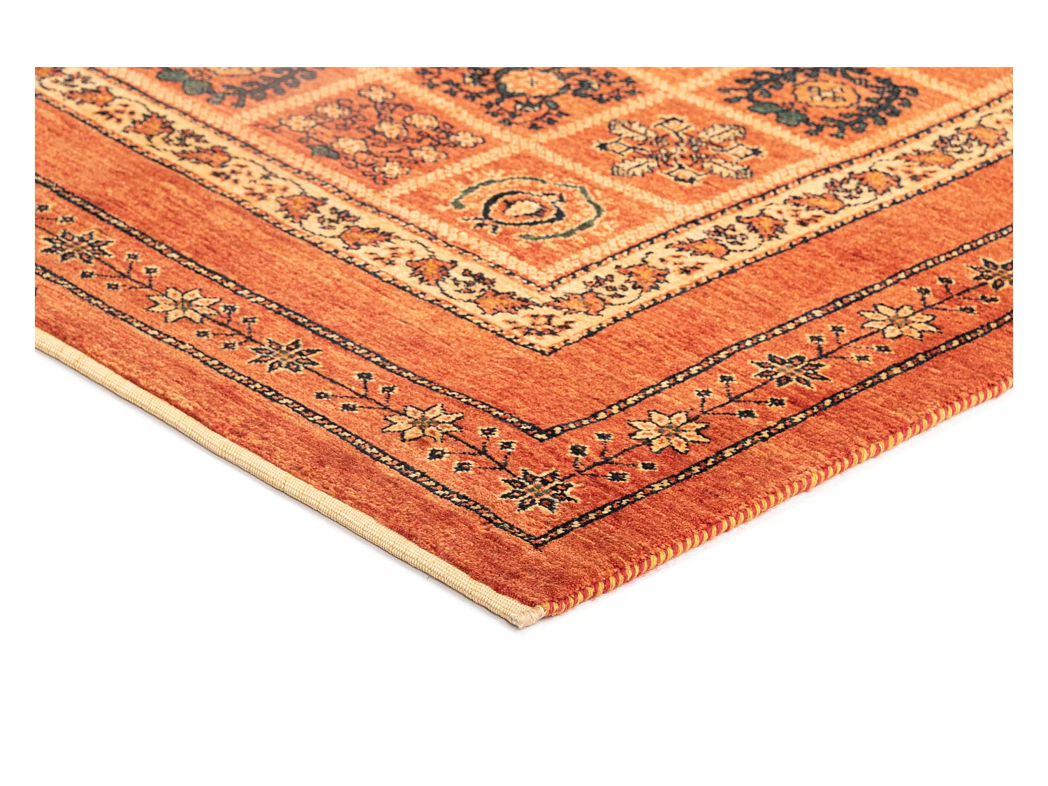 Wollteppich 109x142 Rot Kashkuli