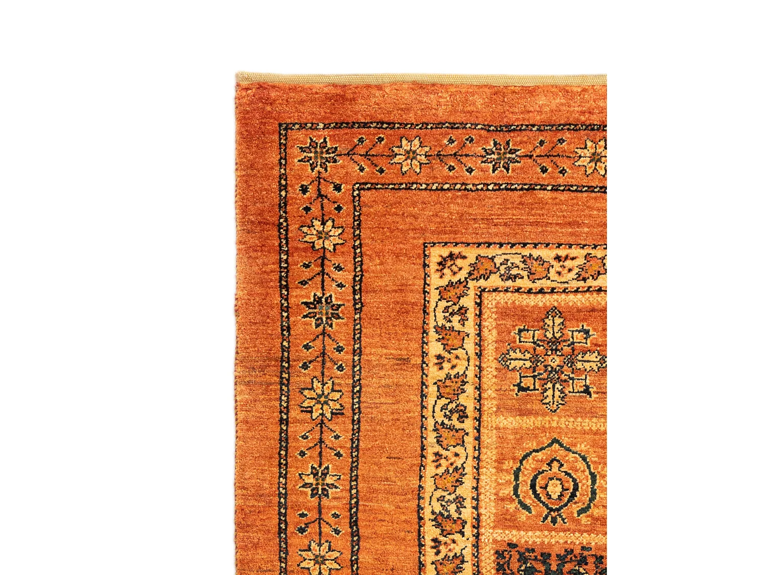 Wollteppich 109x142 Rot Kashkuli