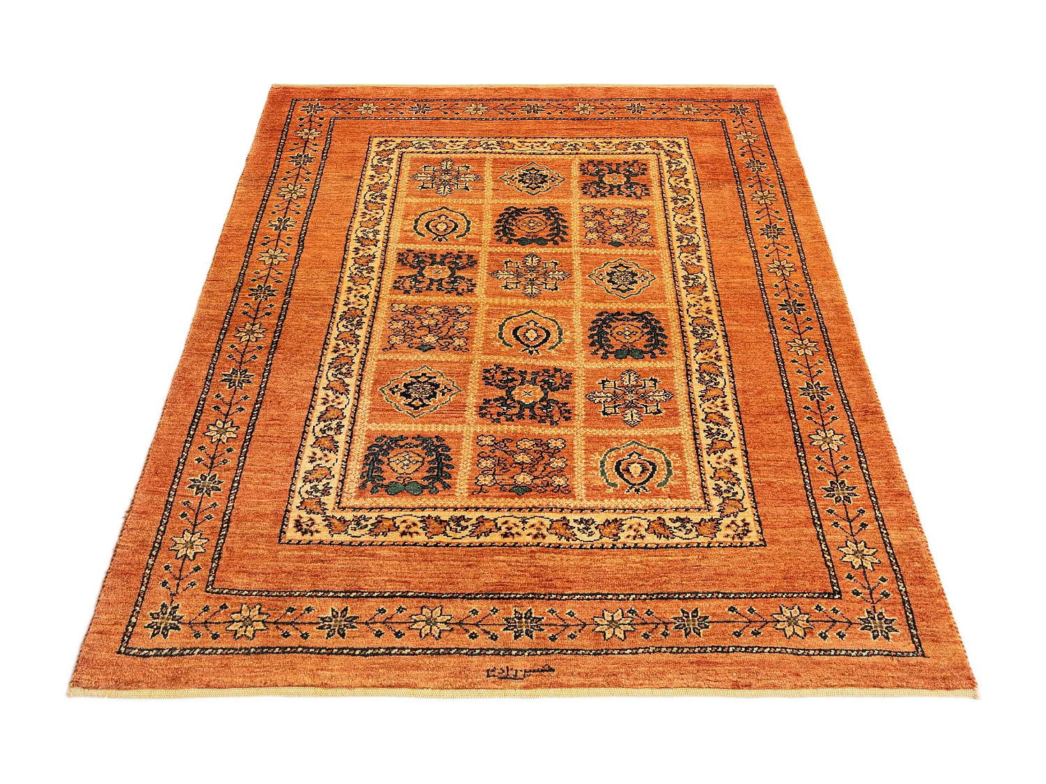 Tappeto in lana 109x142 rosso Kashkuli