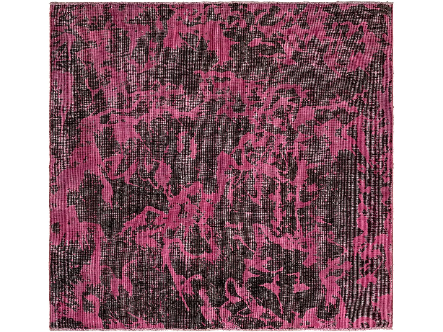 Tapis de laine 133x141 rose Vintage Royal