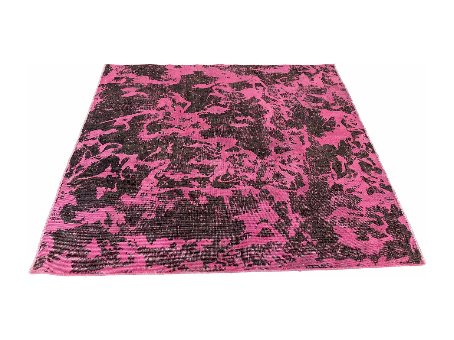 Tapis de laine 133x141 rose Vintage Royal