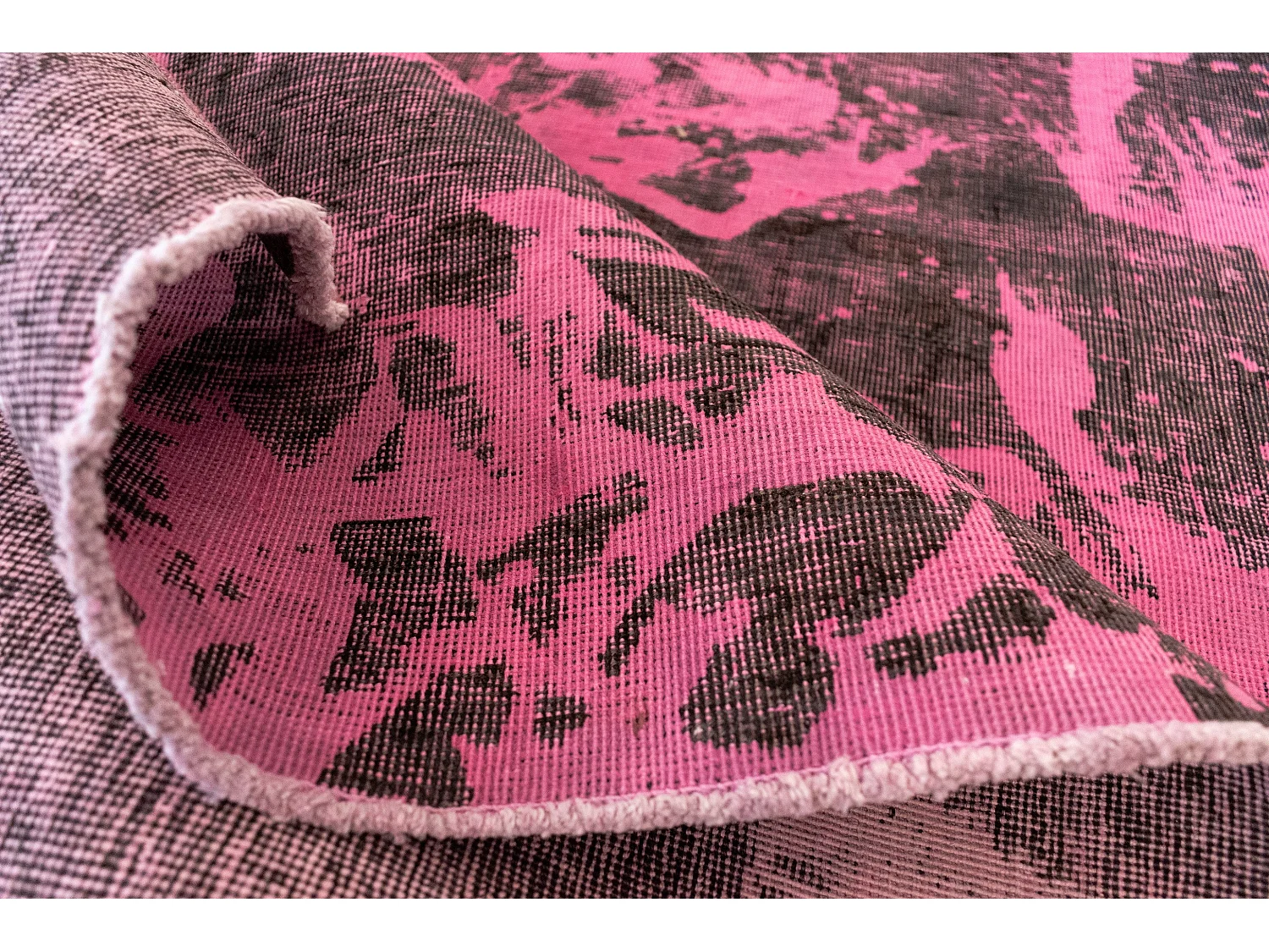 Tapis de laine 133x141 rose Vintage Royal