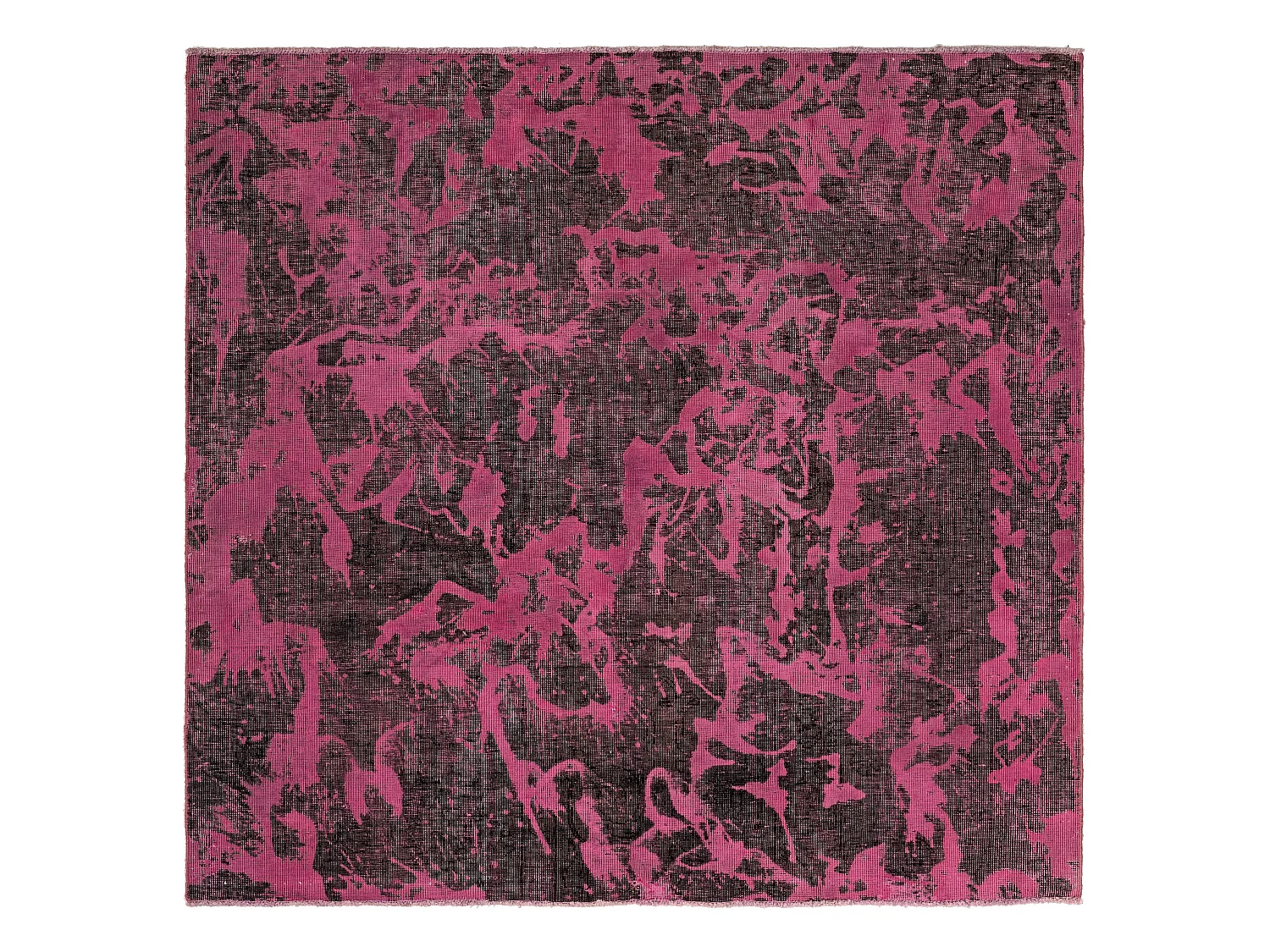 Tapis de laine 133x141 rose Vintage Royal