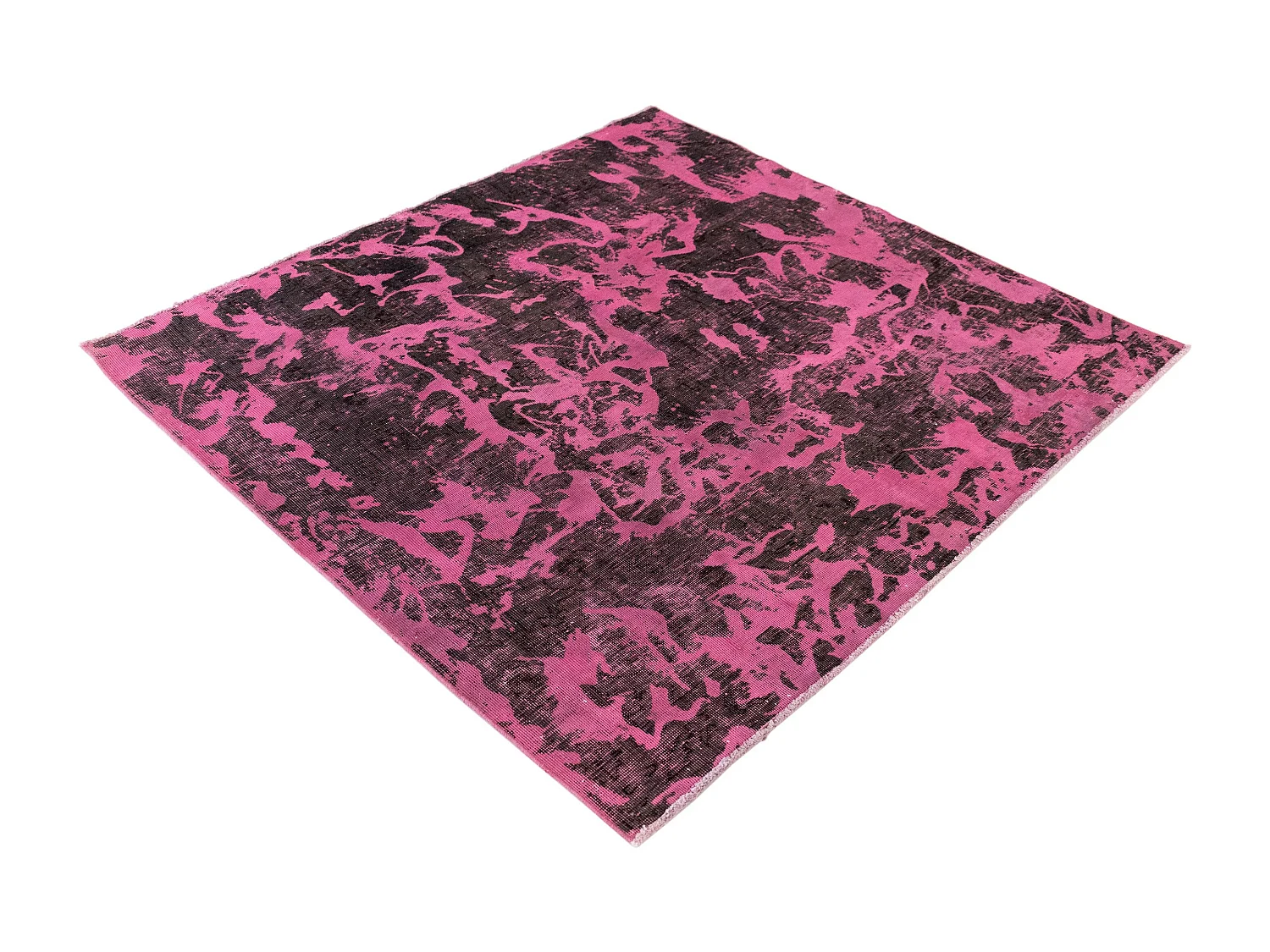 Wollteppich 133x141 Rosa Vintage Royal